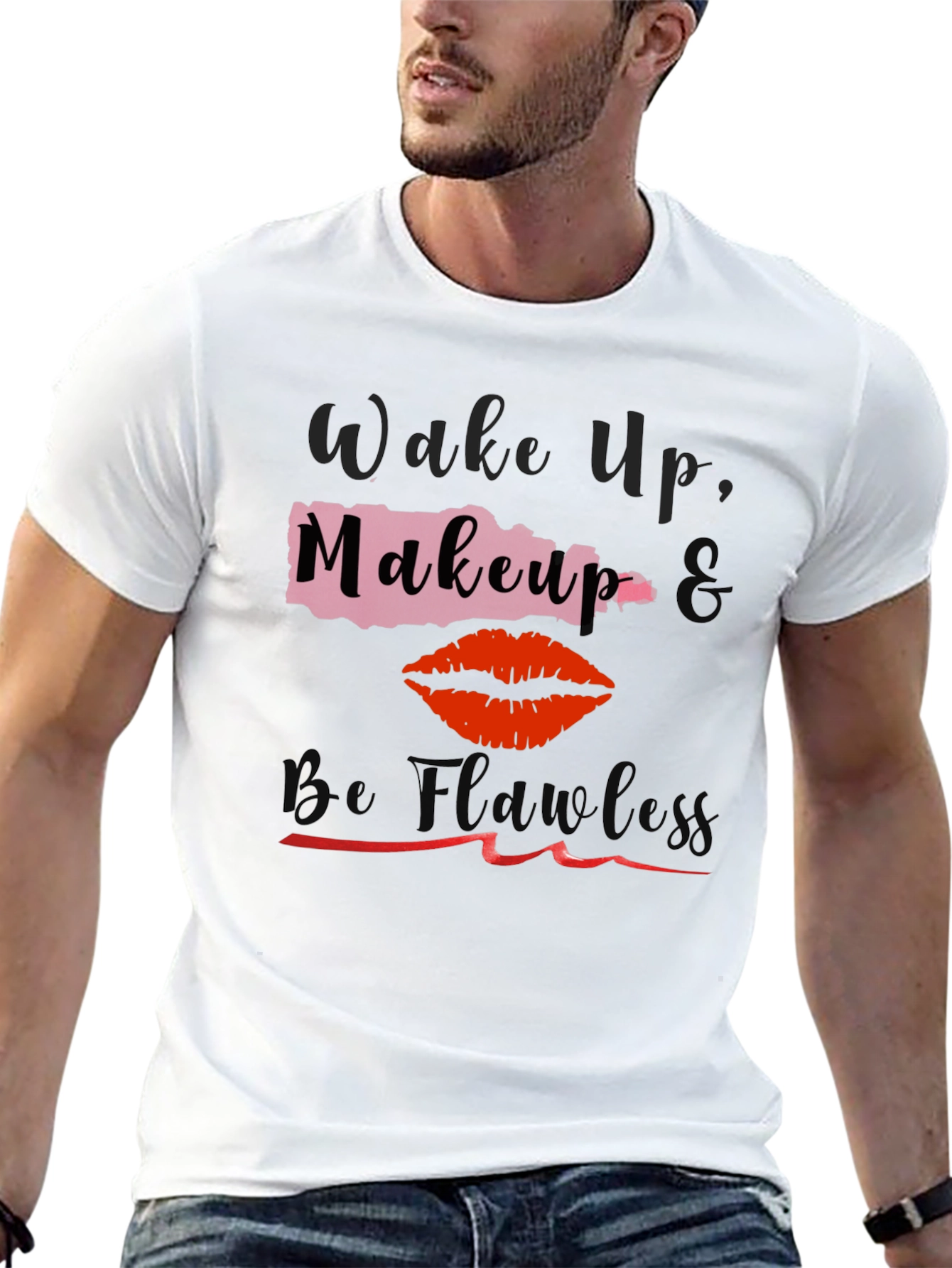 Wake Up Makeup Flawless Graphic Tee