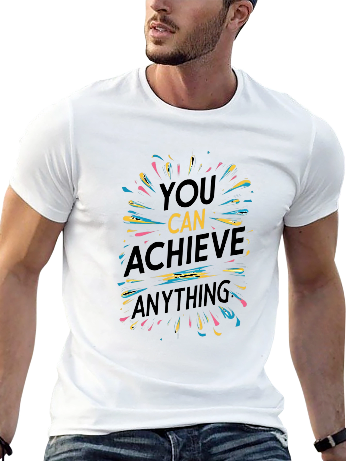 Motivational Graphic Tee - You Can Achieve Anything