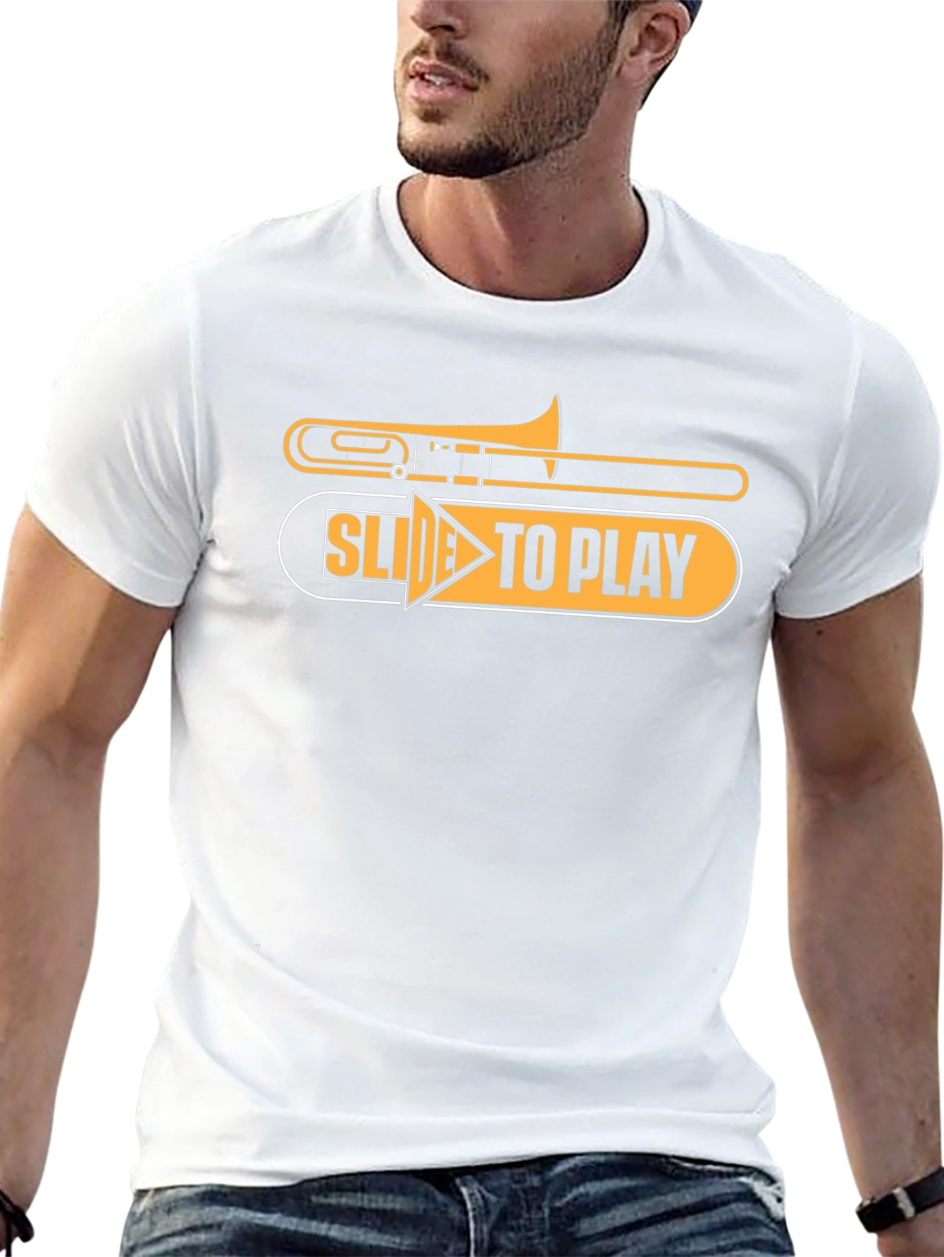 Slide To Play Trombone T-Shirt - Musician Tee