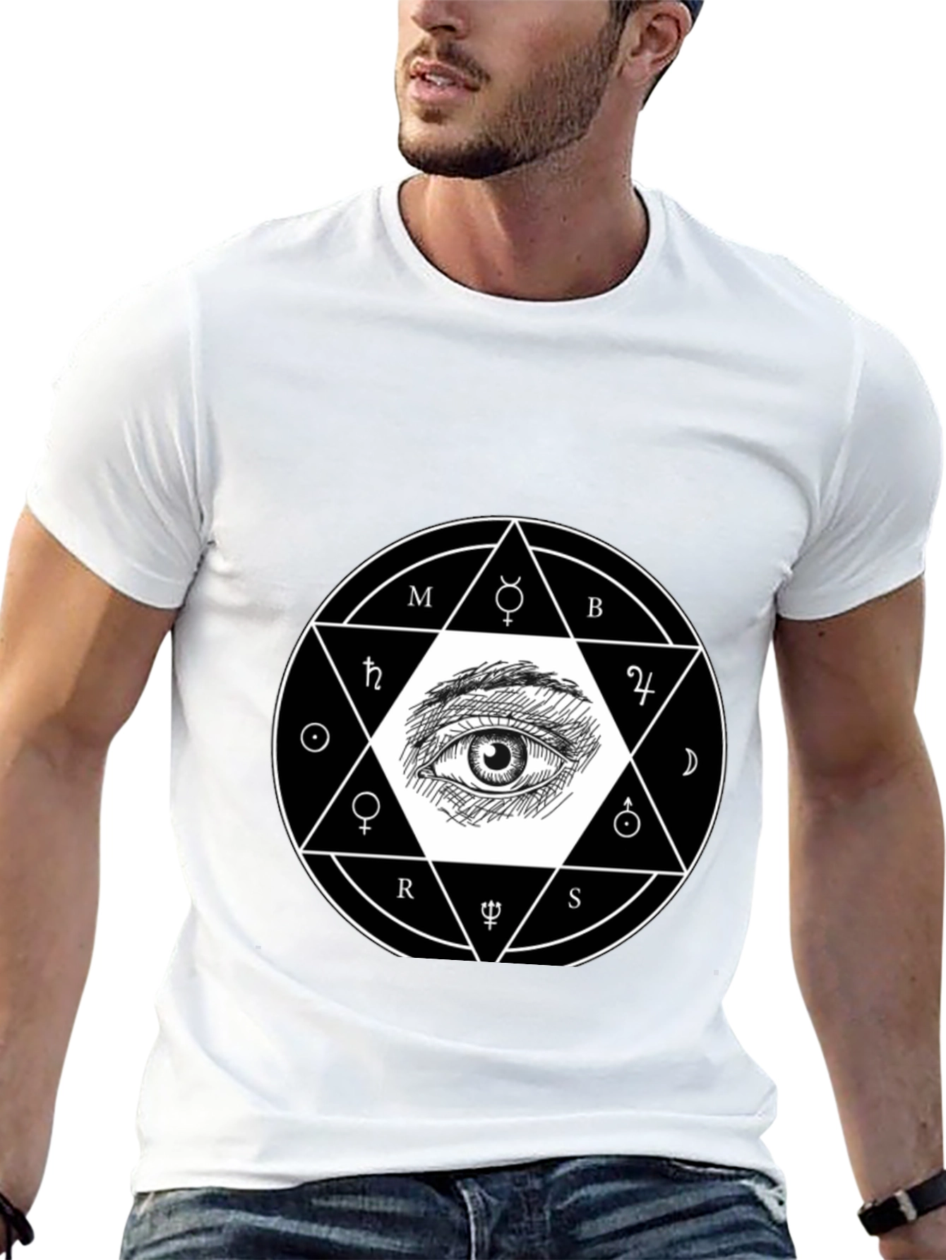 Occult Eye Graphic Tee - Unisex Black T-Shirt
