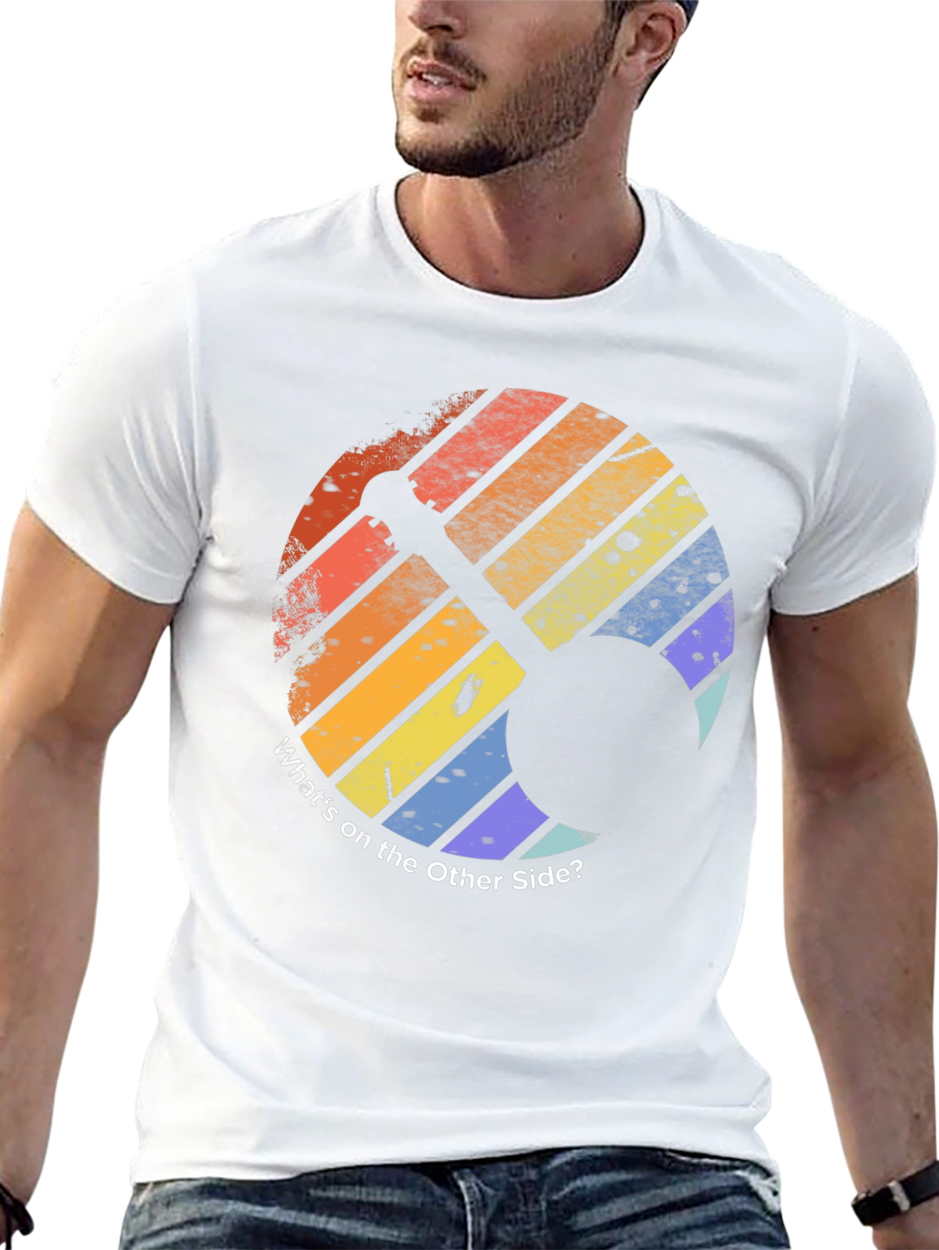 Retro Whats on the Other Side? Graphic T-Shirt