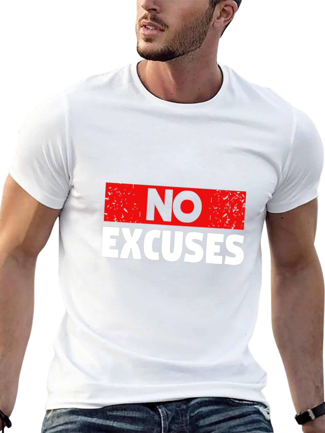 No Excuses Graphic Print T-Shirt