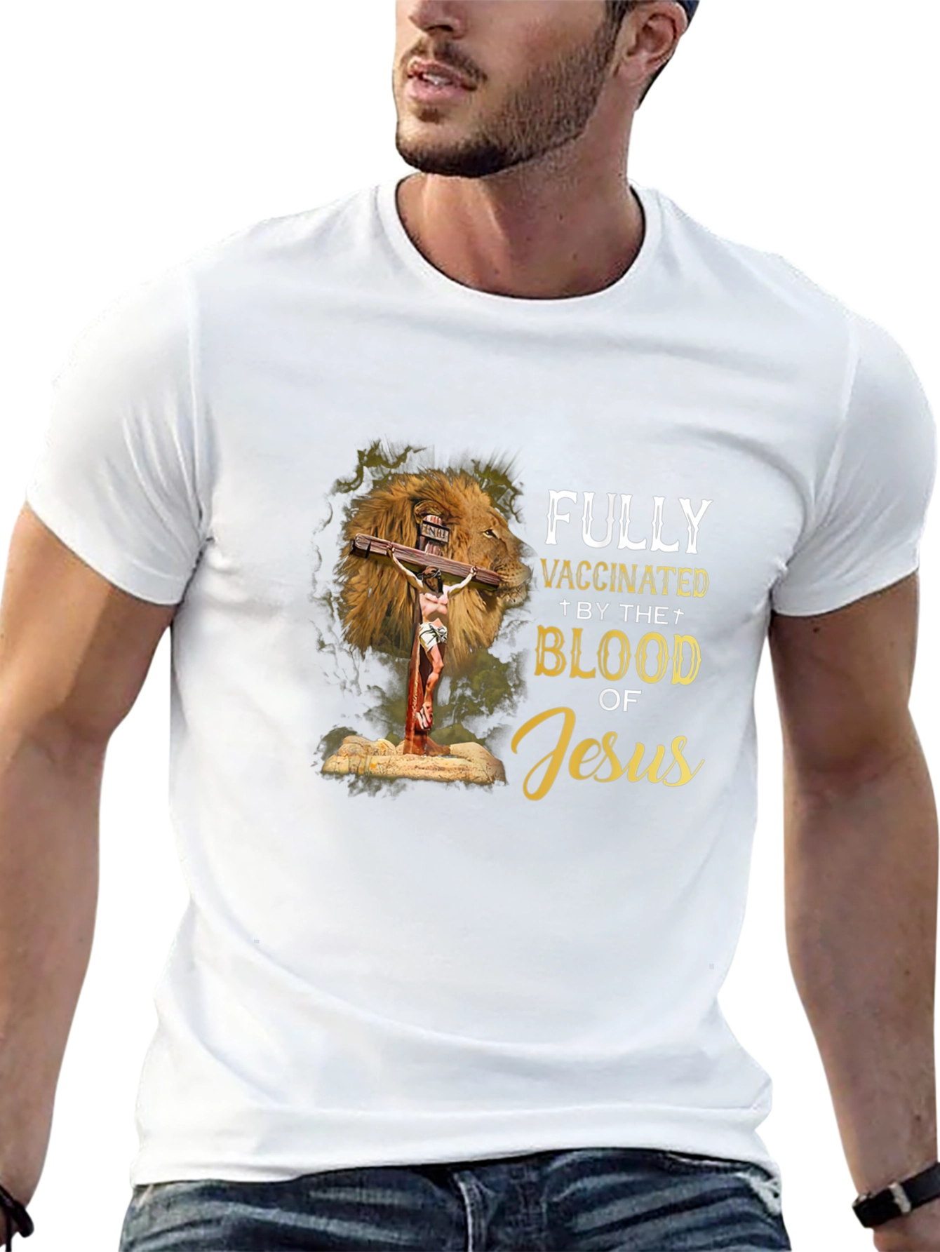 Fully Vaccinated by The Blood of Jesus T-Shirt