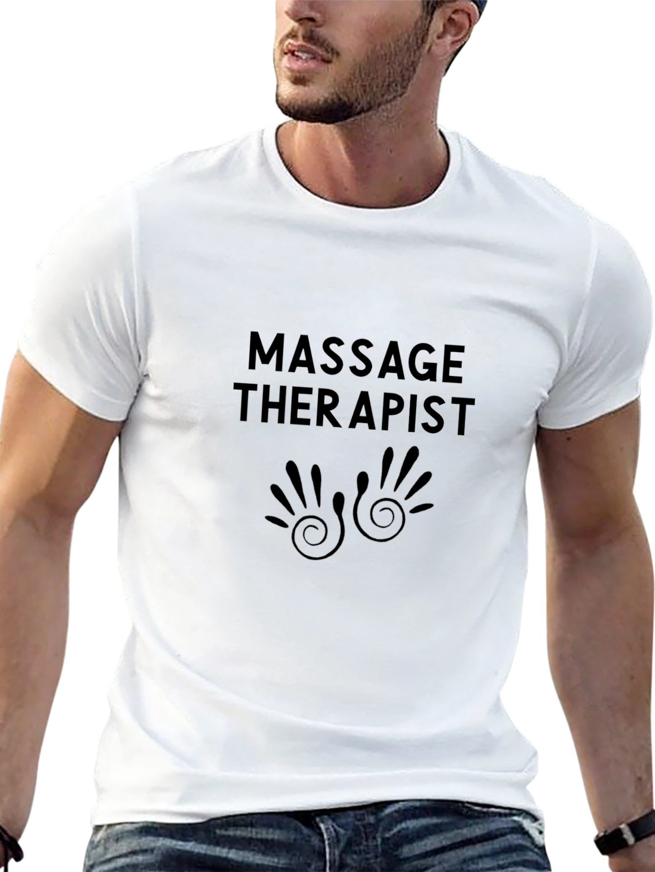 Massage Therapist Graphic Tee - Black