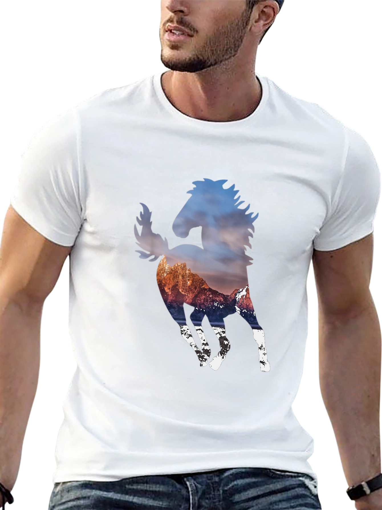 Mountain Horse Graphic Black T-Shirt