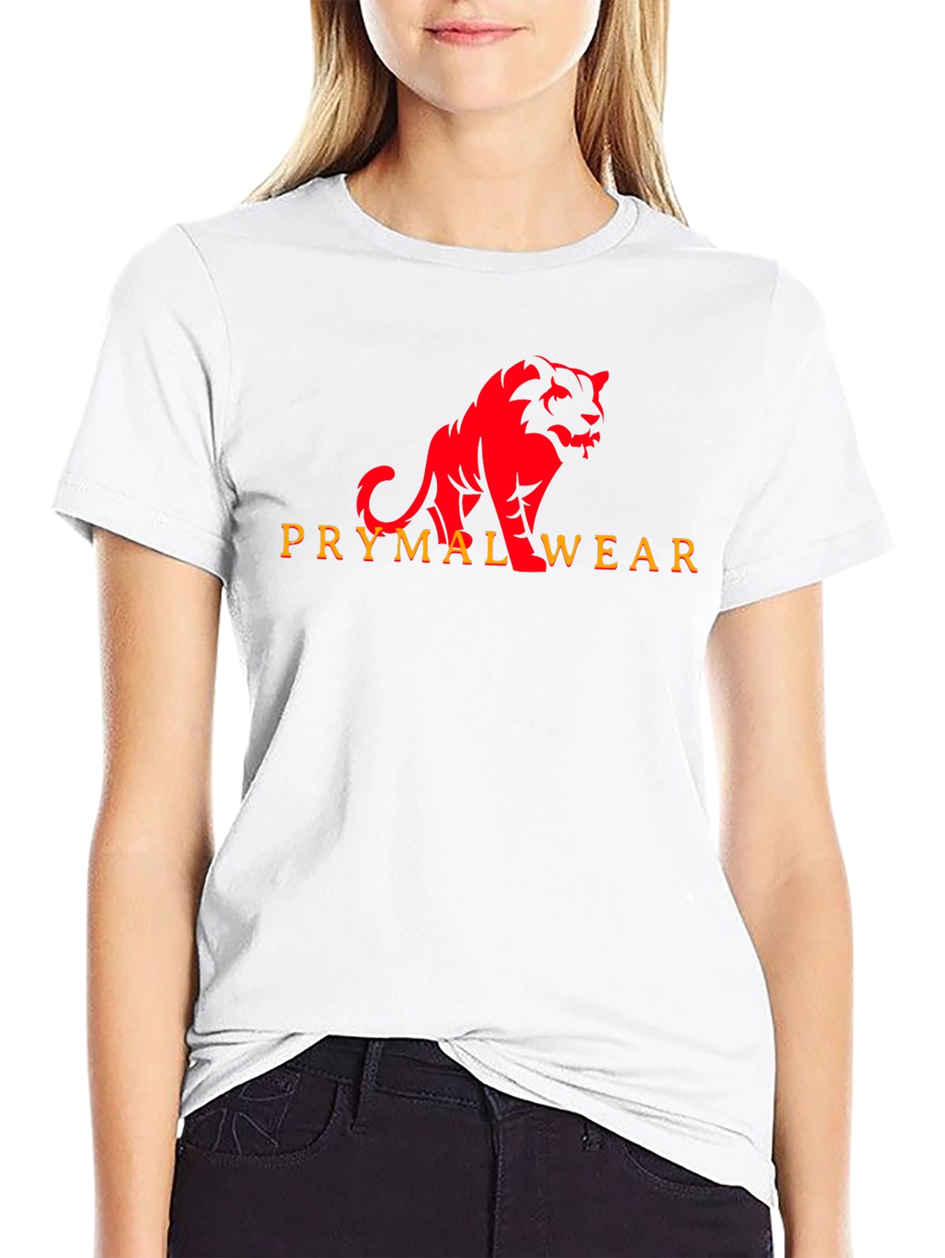 Primal Wear Black T-Shirt with Red Graphic
