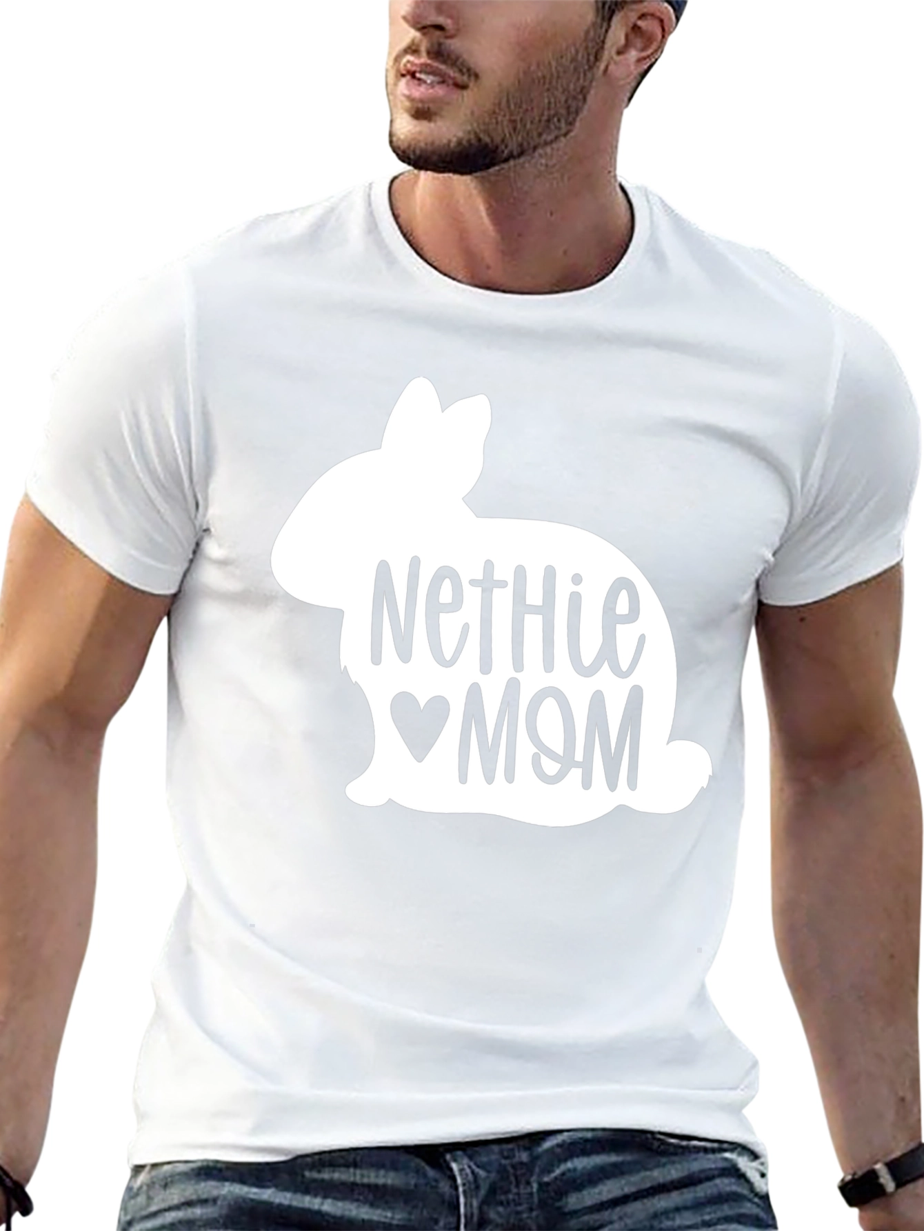 Nethie Mom Bunny T-Shirt - Cute Rabbit Lover Tee