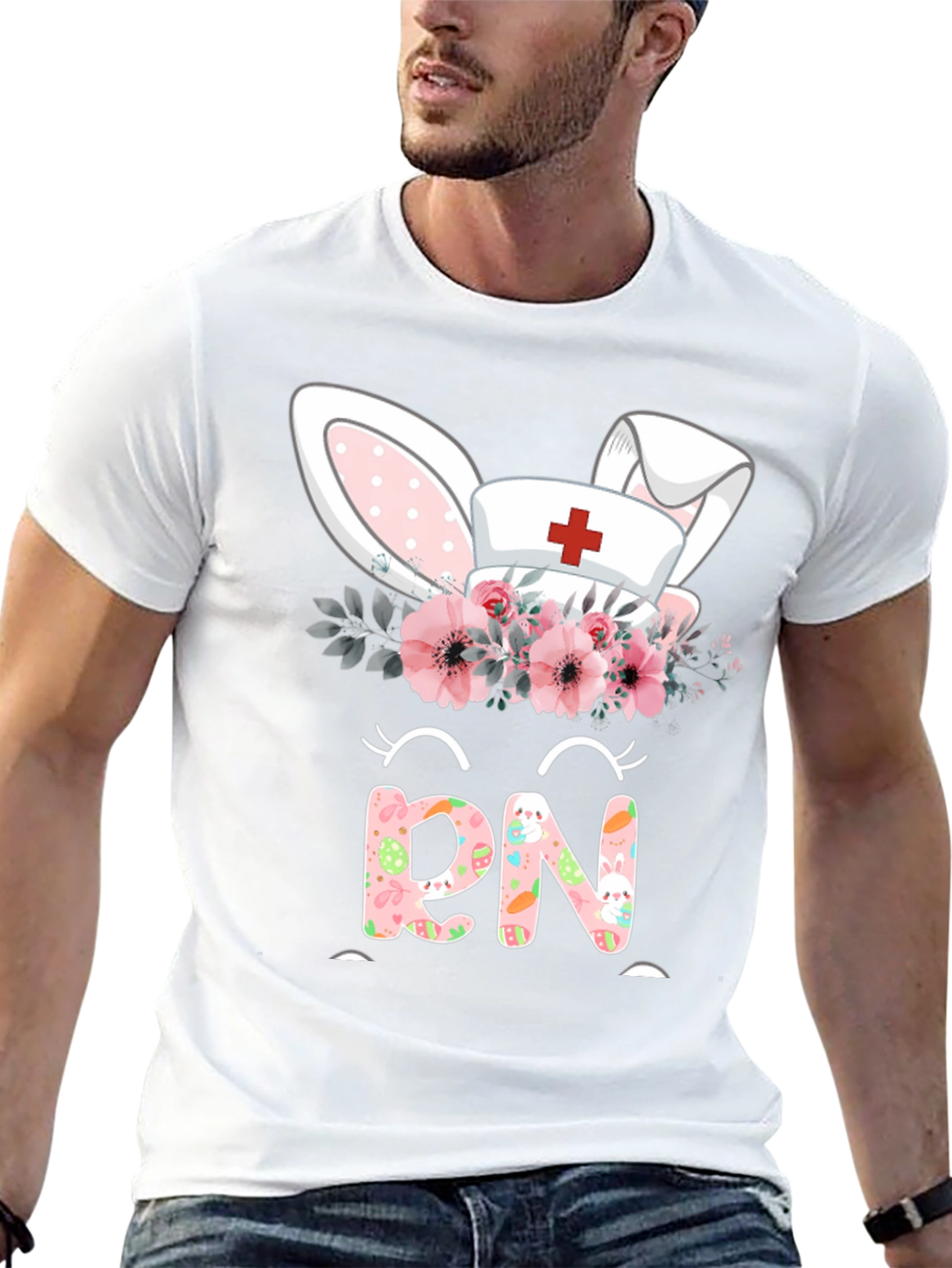 Easter RN Nurse Bunny T-Shirt