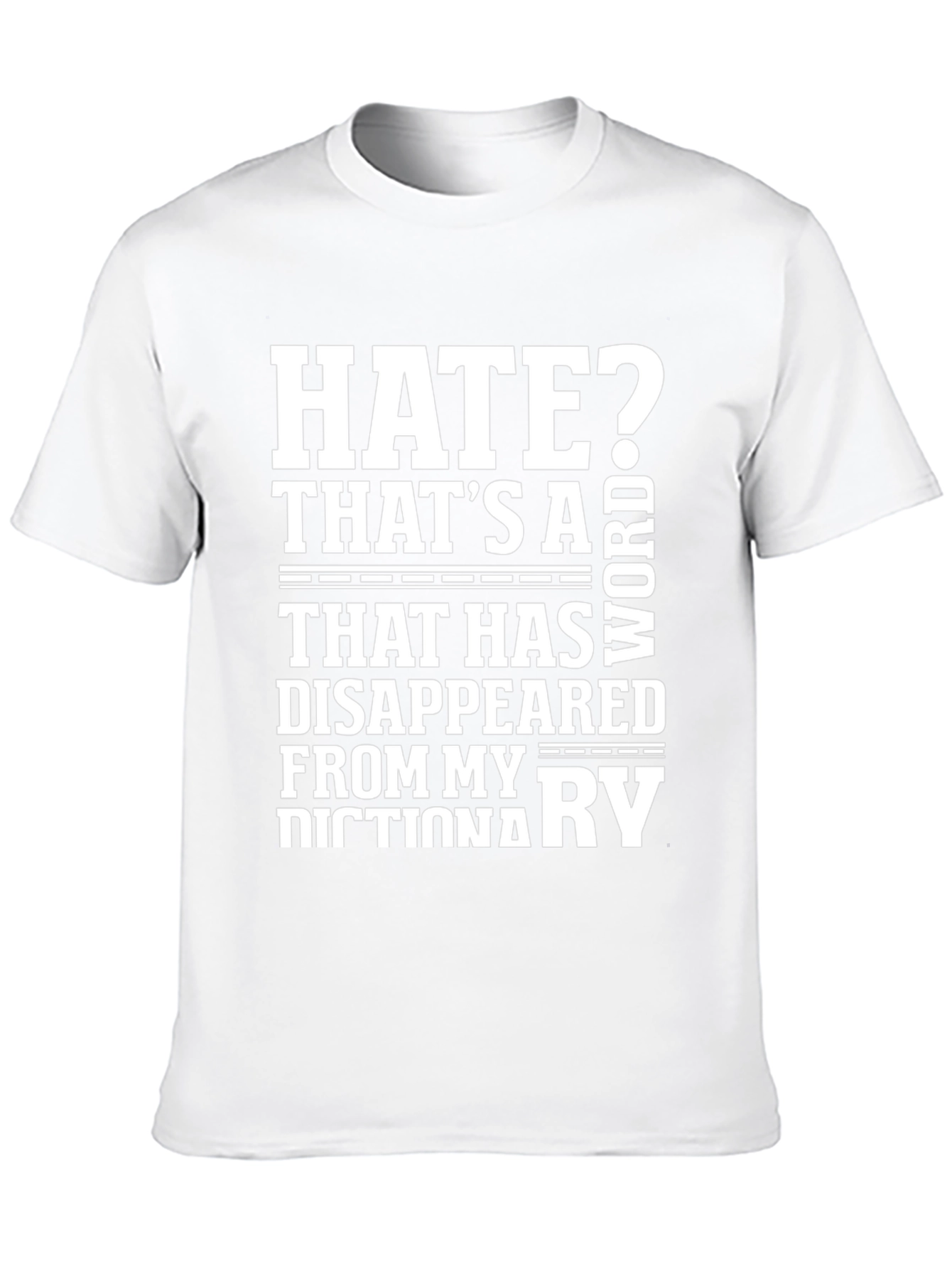 Hate? Not in My Dictionary Black Graphic Tee