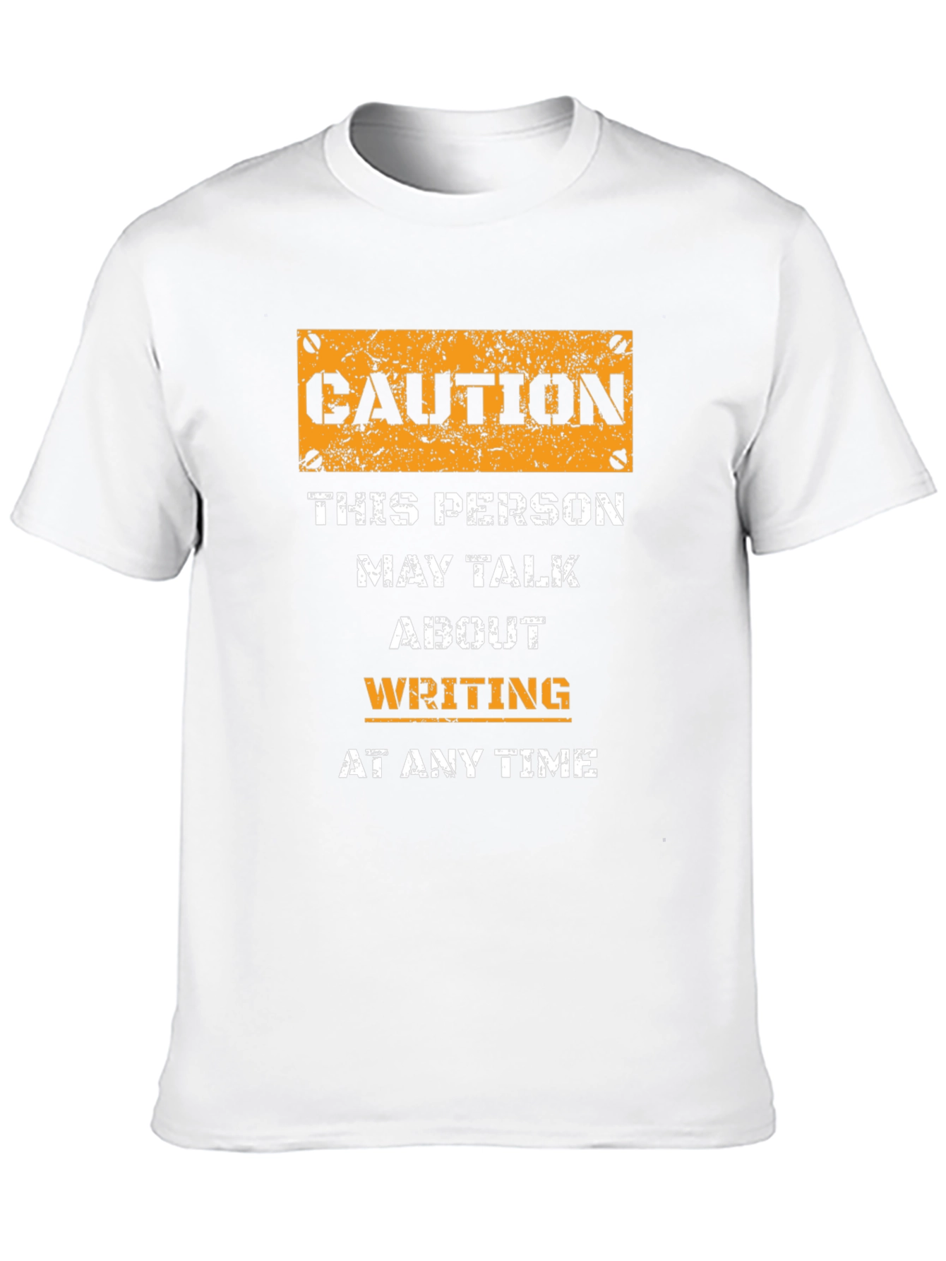 Caution Writing T-Shirt - Writer Gift Idea