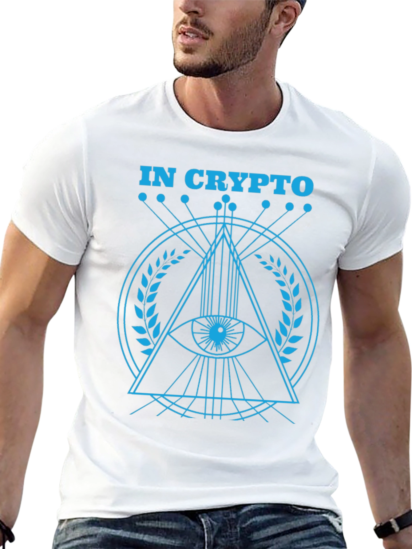 In Crypto Eye Graphic T-Shirt