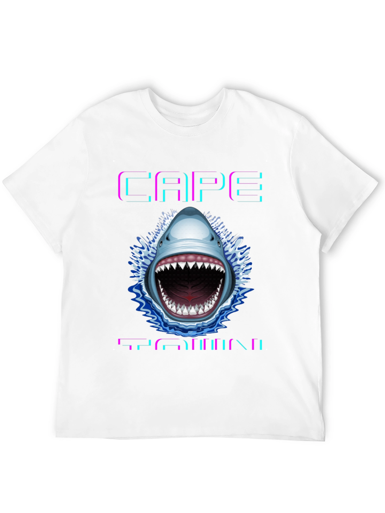 Cape Town Shark Graphic T-Shirt - Stylish Cotton Tee