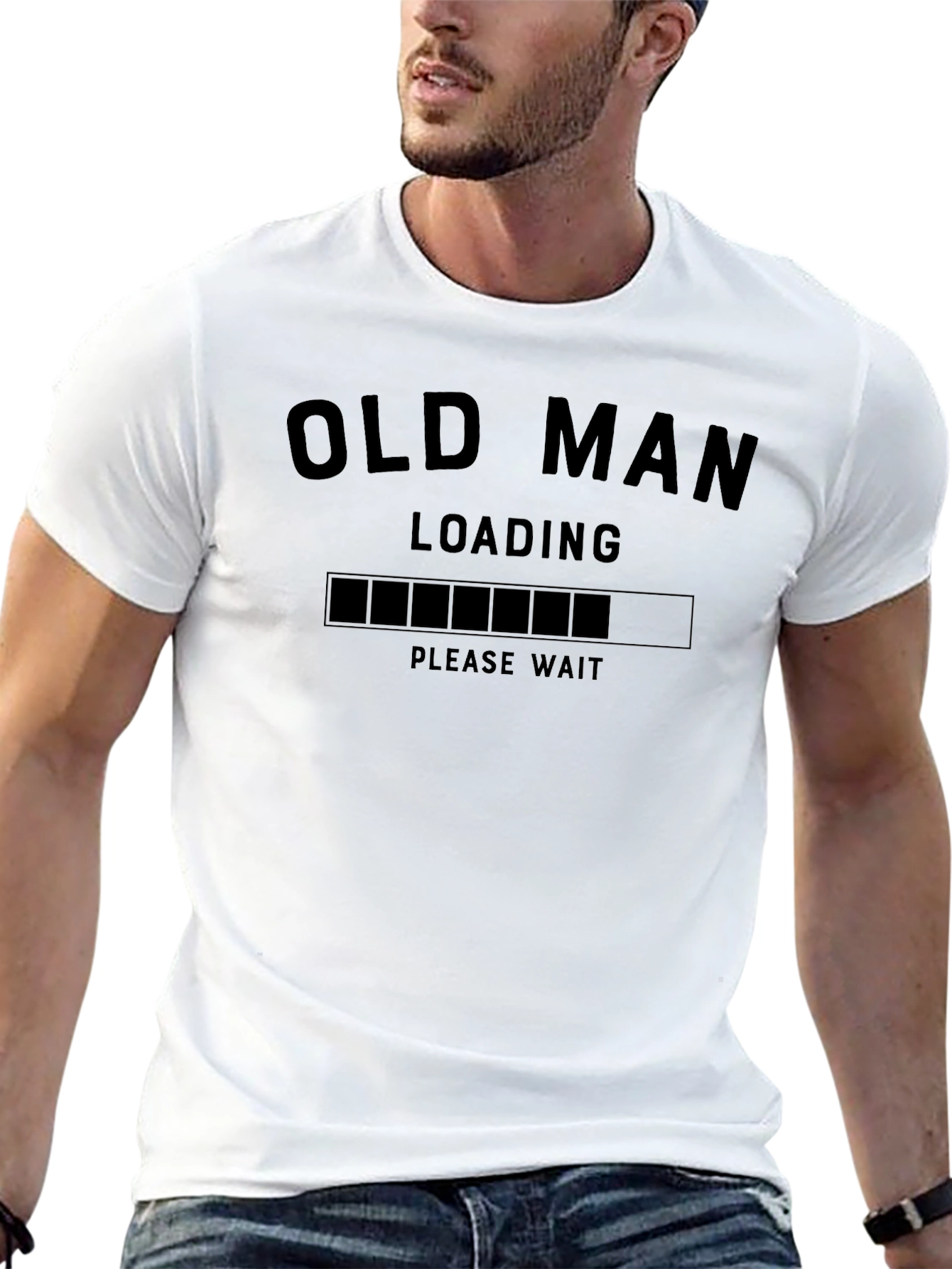 Old Man Loading Funny Graphic T-Shirt