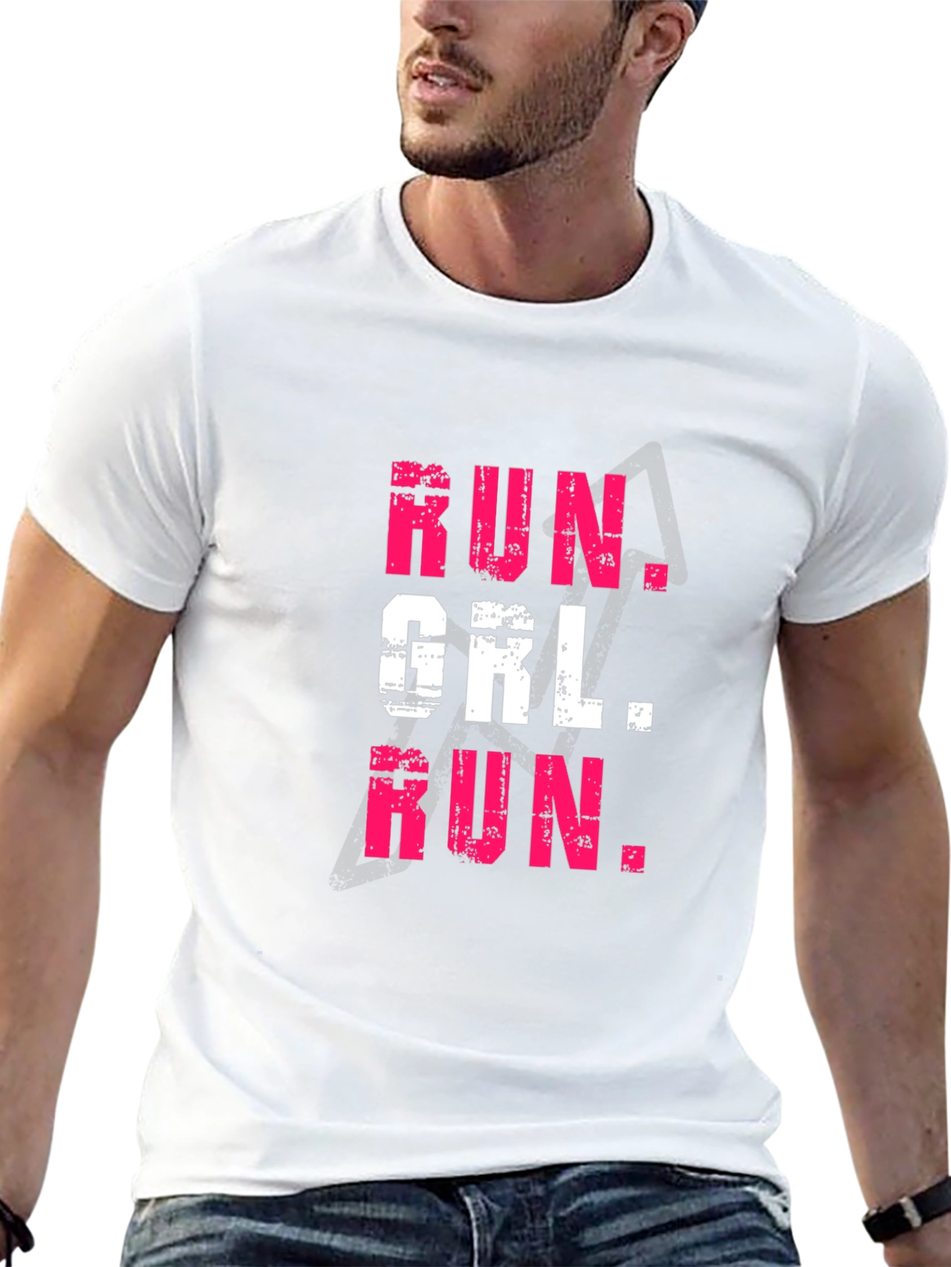Run Girl Run Graphic Tee - Black T-Shirt