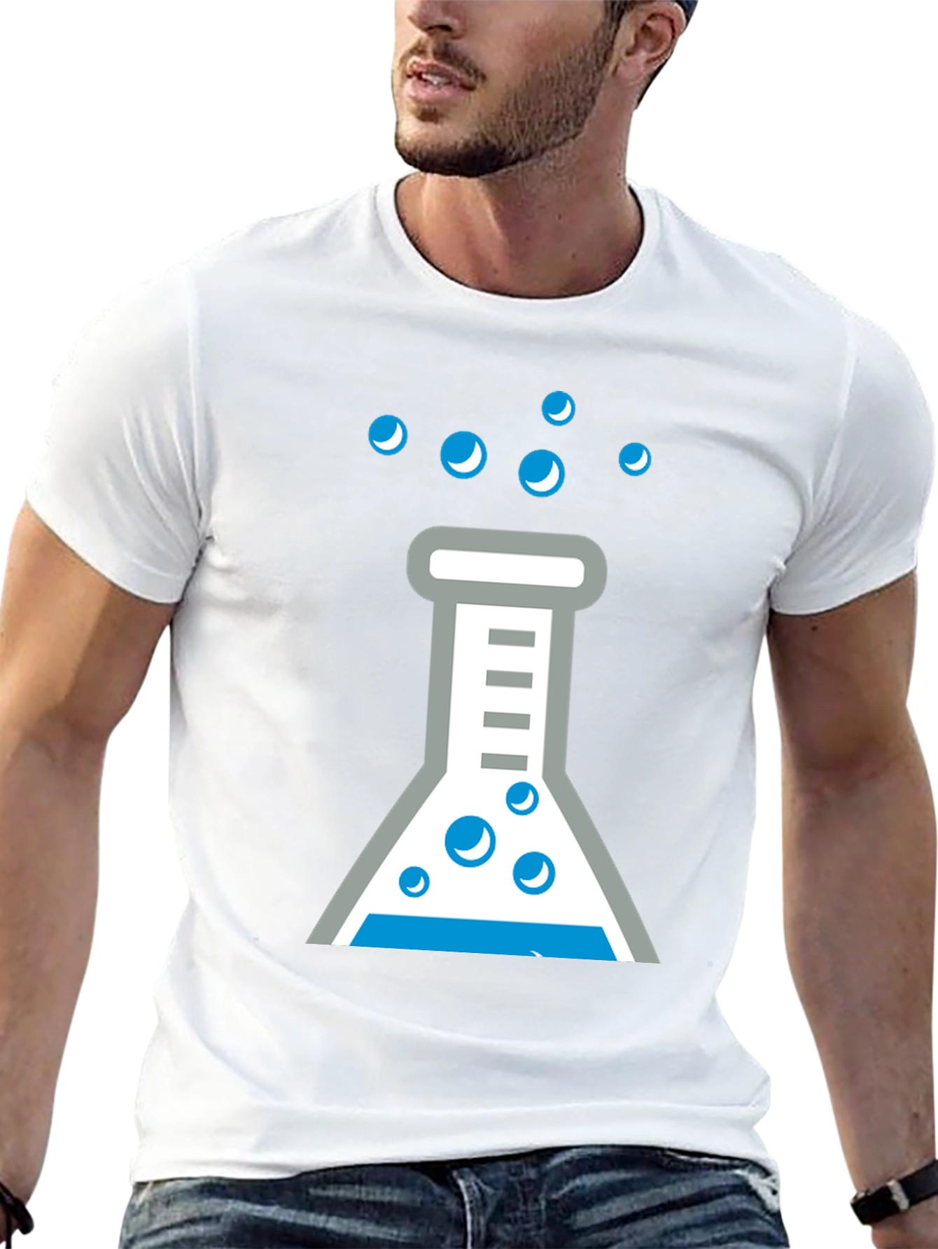 Science Beaker Graphic Tee - Fun Chemistry Shirt