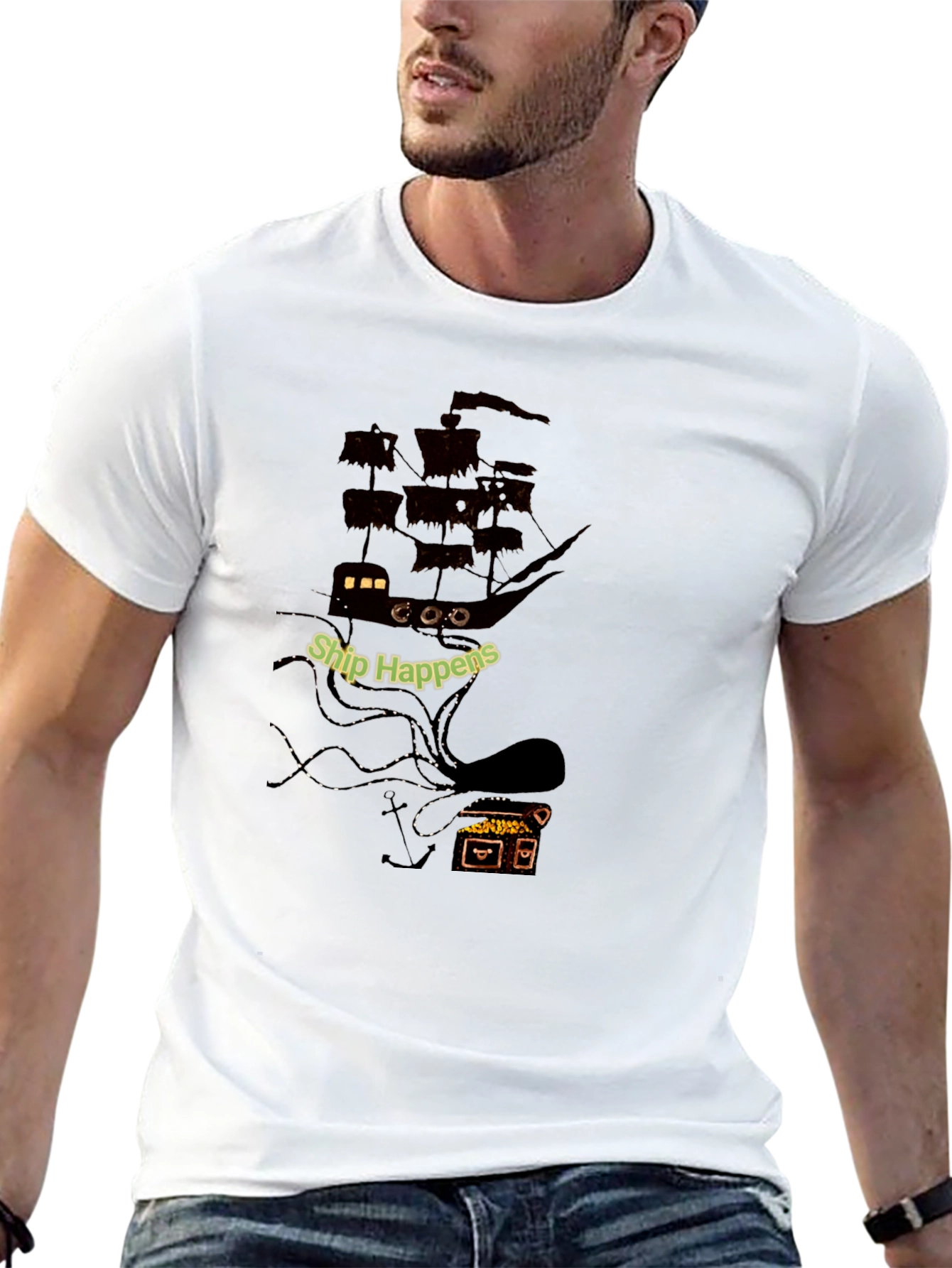 Ship Happens Kraken Graphic T-Shirt
