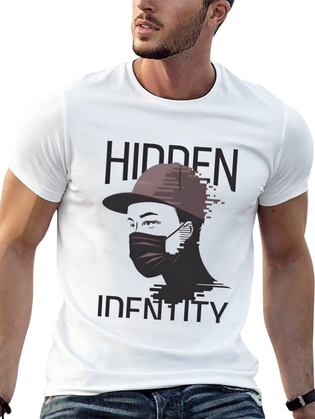 Hidden Identity Graphic Tee - Stylish Streetwear
