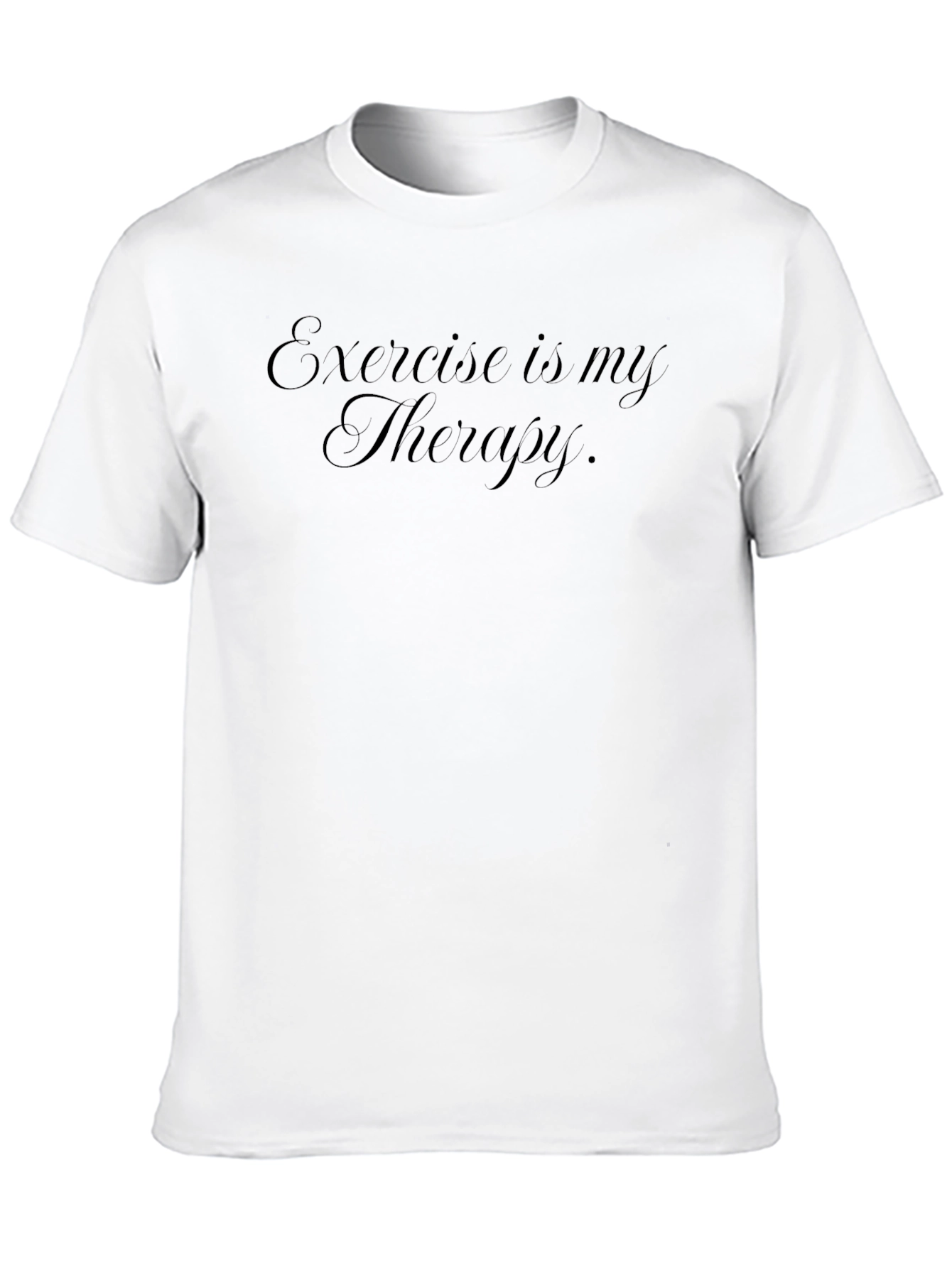 Exercise is My Therapy Tee - Black T-Shirt