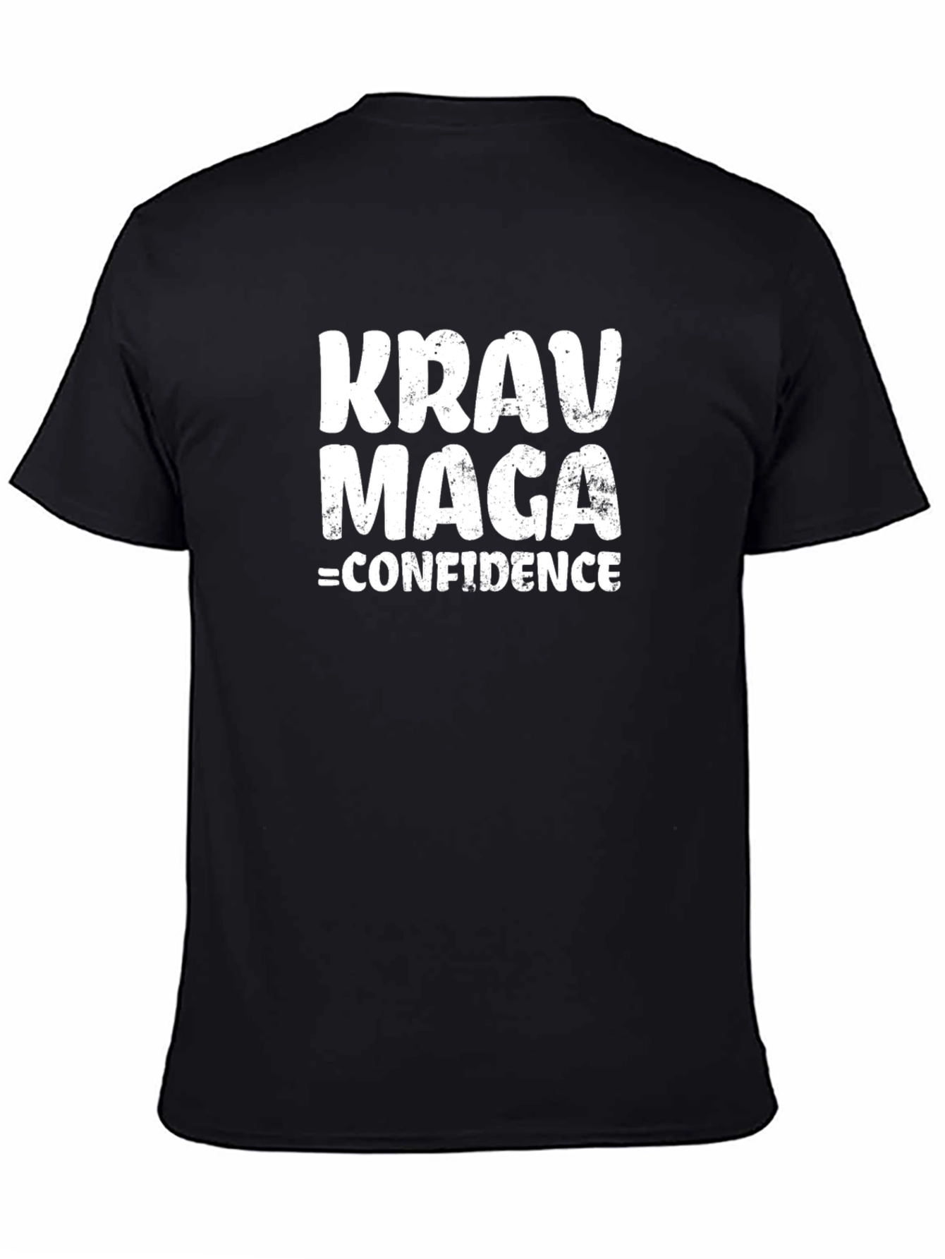Krav Maga Confidence Graphic Tee - Black Cotton T-Shirt
