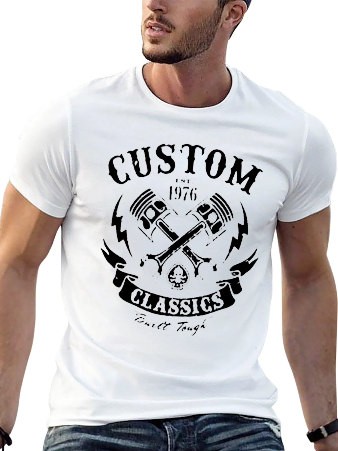 Custom Classics Black T-Shirt - Built Tough
