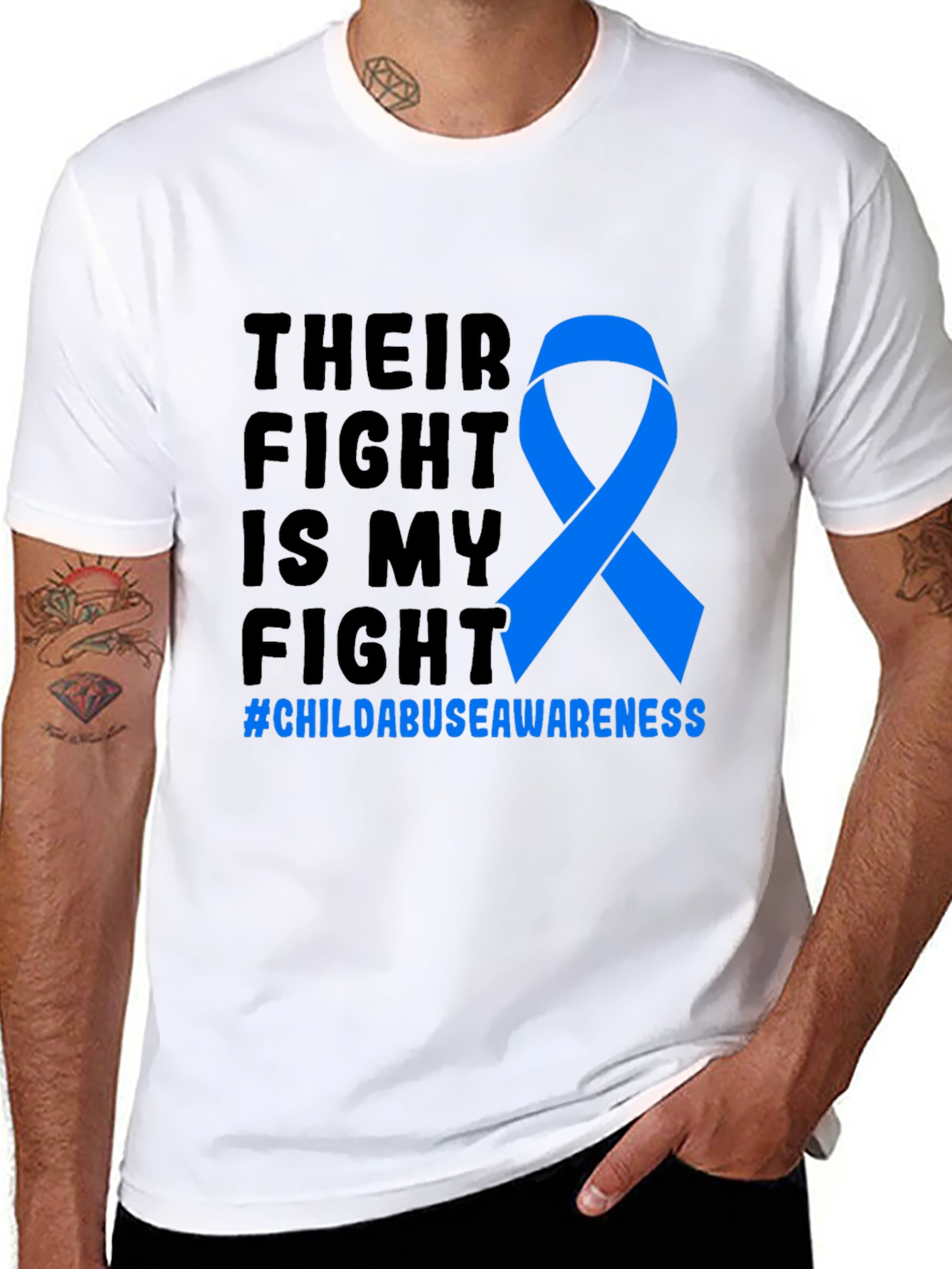 Child Abuse Awareness Ribbon T-Shirt