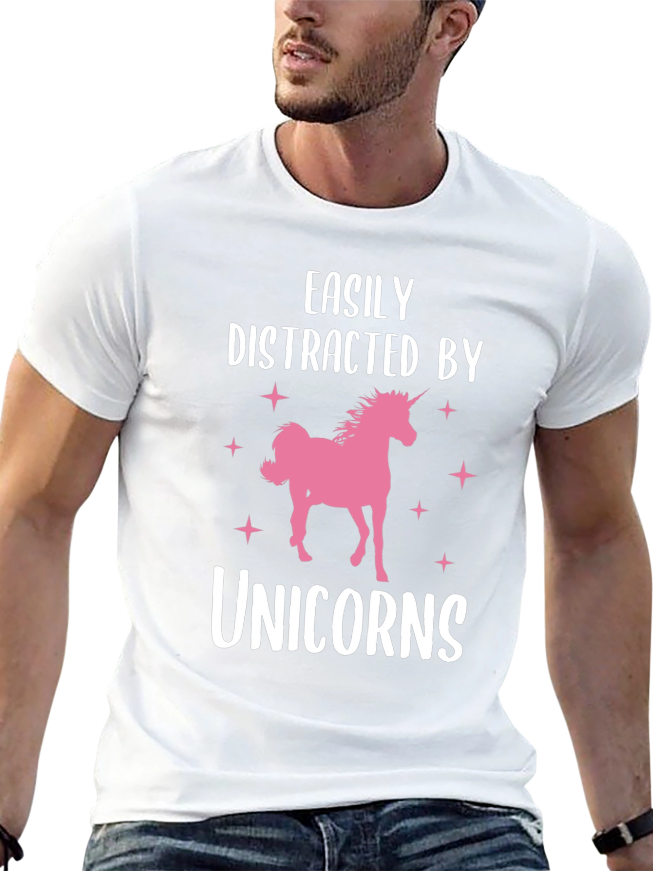 Easily Distracted by Unicorns Graphic Tee
