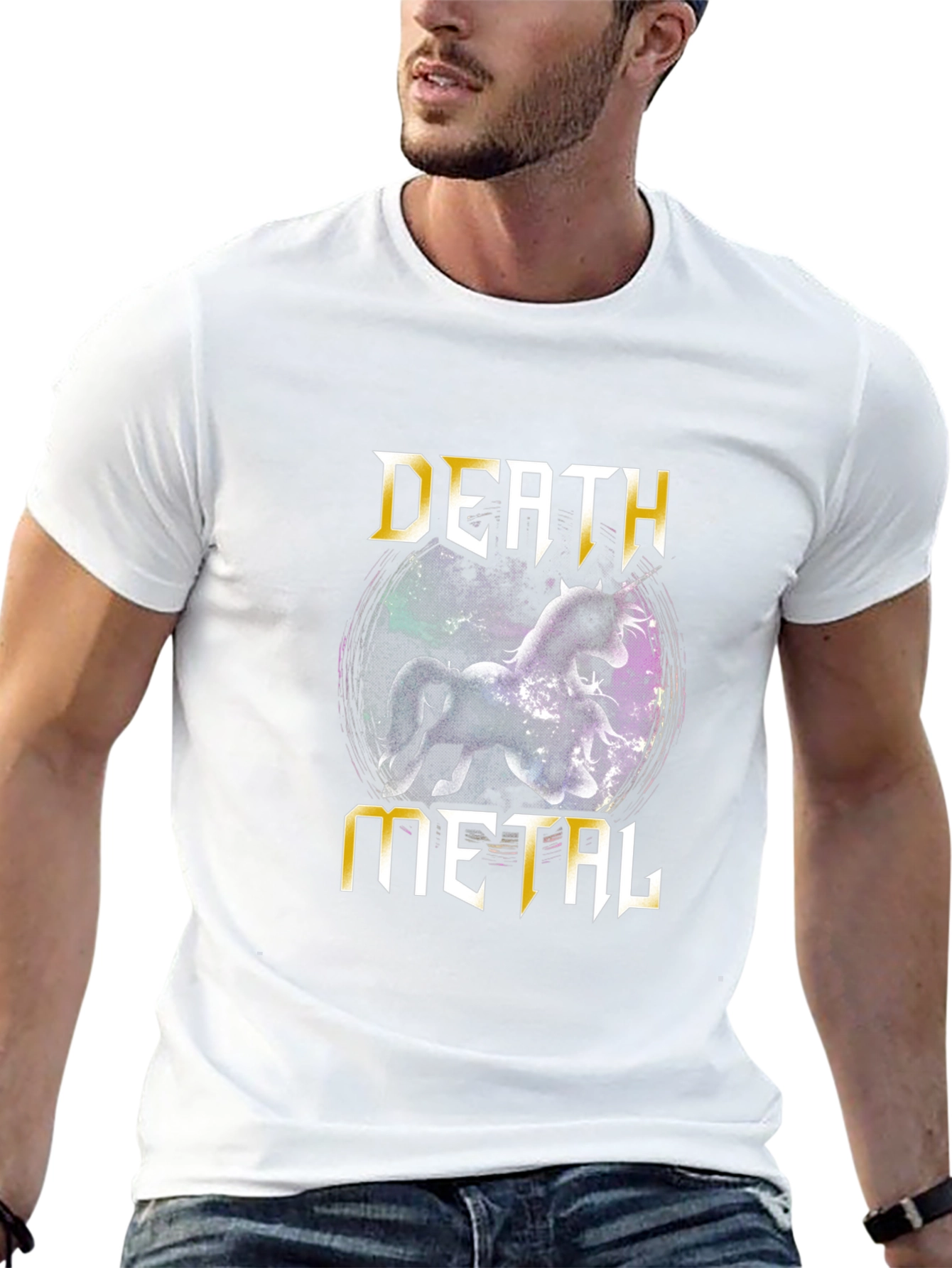 Death Metal Unicorn T-Shirt - Black