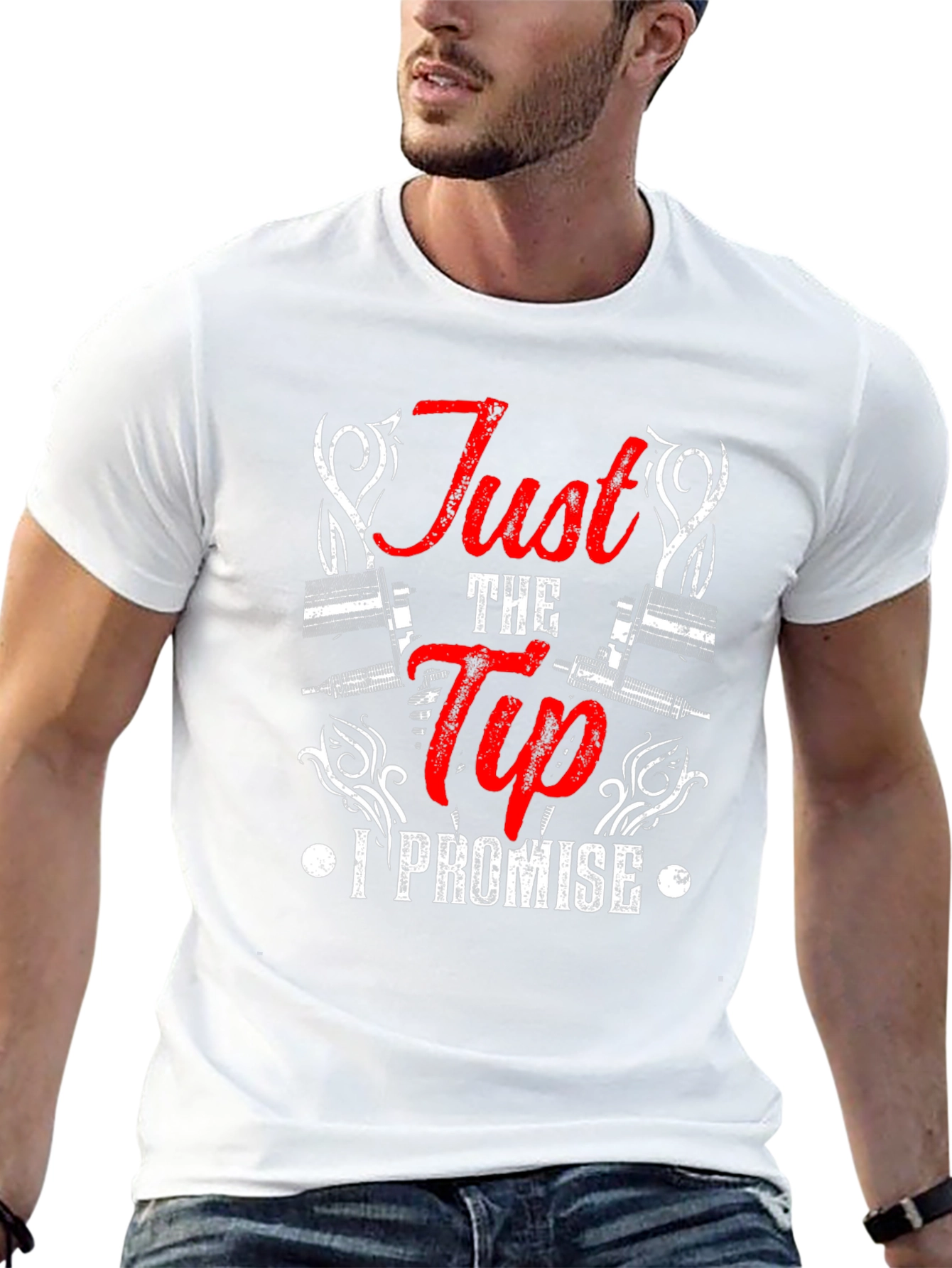 Just the Tip I Promise Black T-Shirt