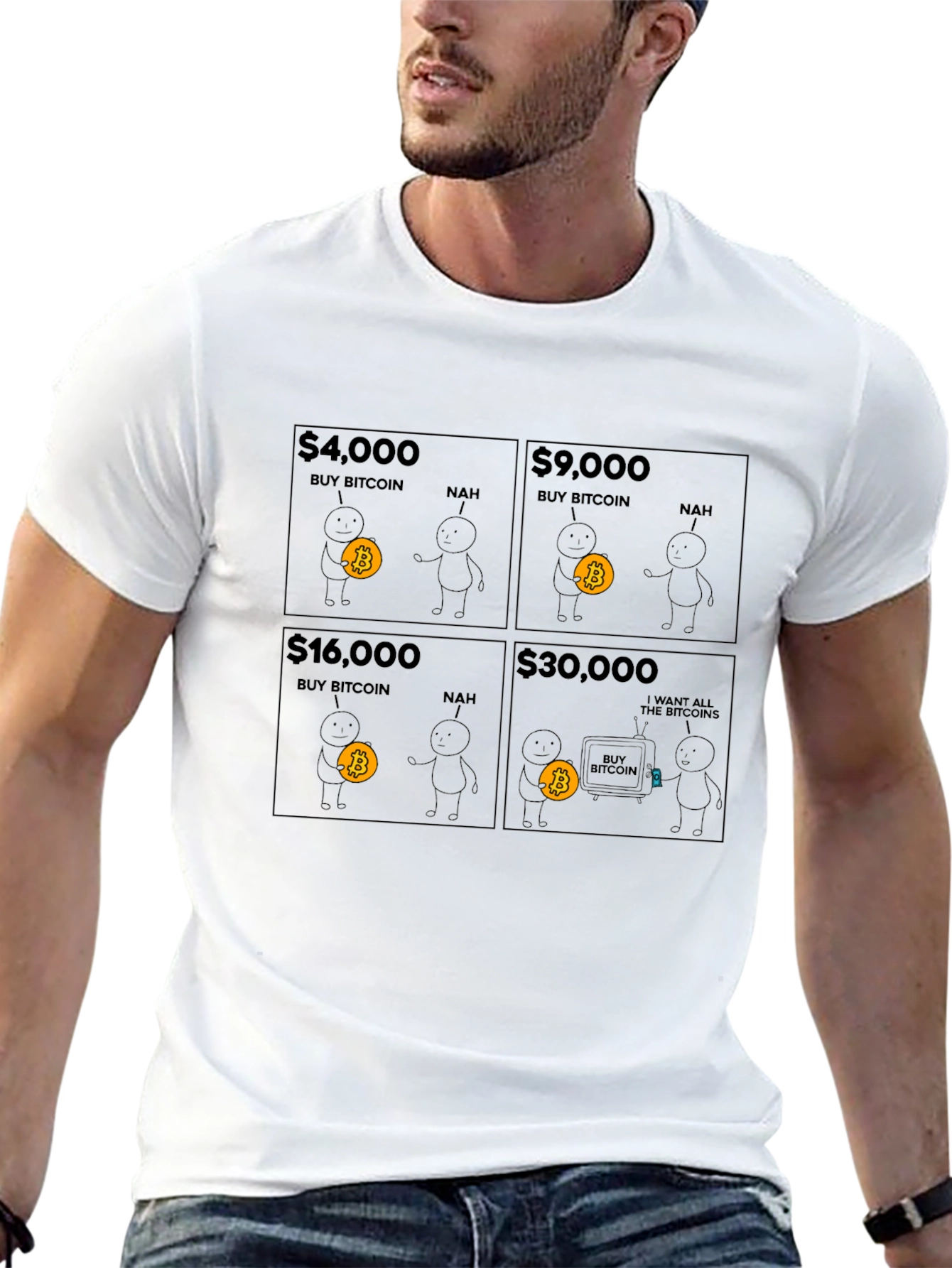Bitcoin Evolution Graphic T-Shirt - Crypto HODL Tee