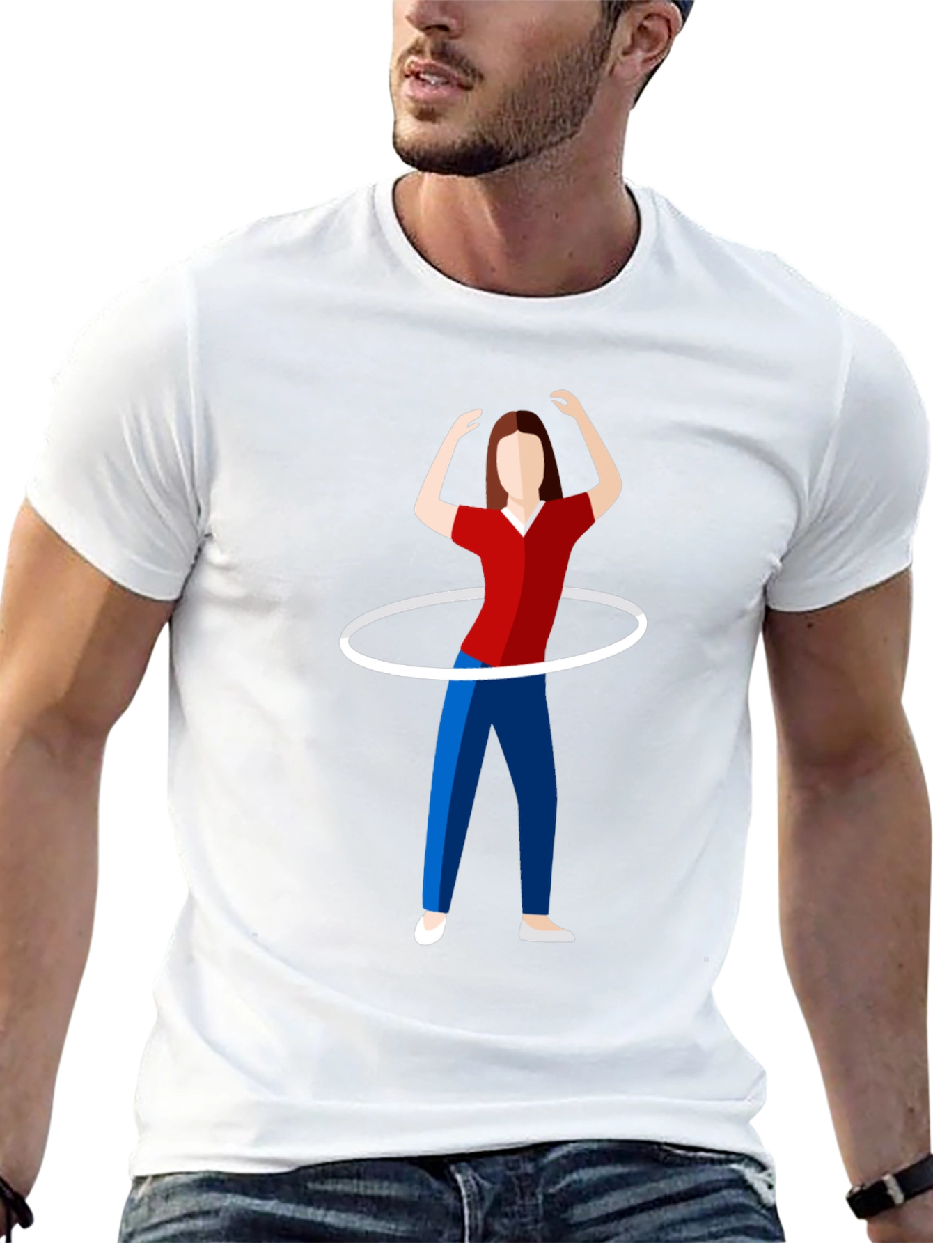 Hula Hoop T-Shirt - Fun Graphic Tee