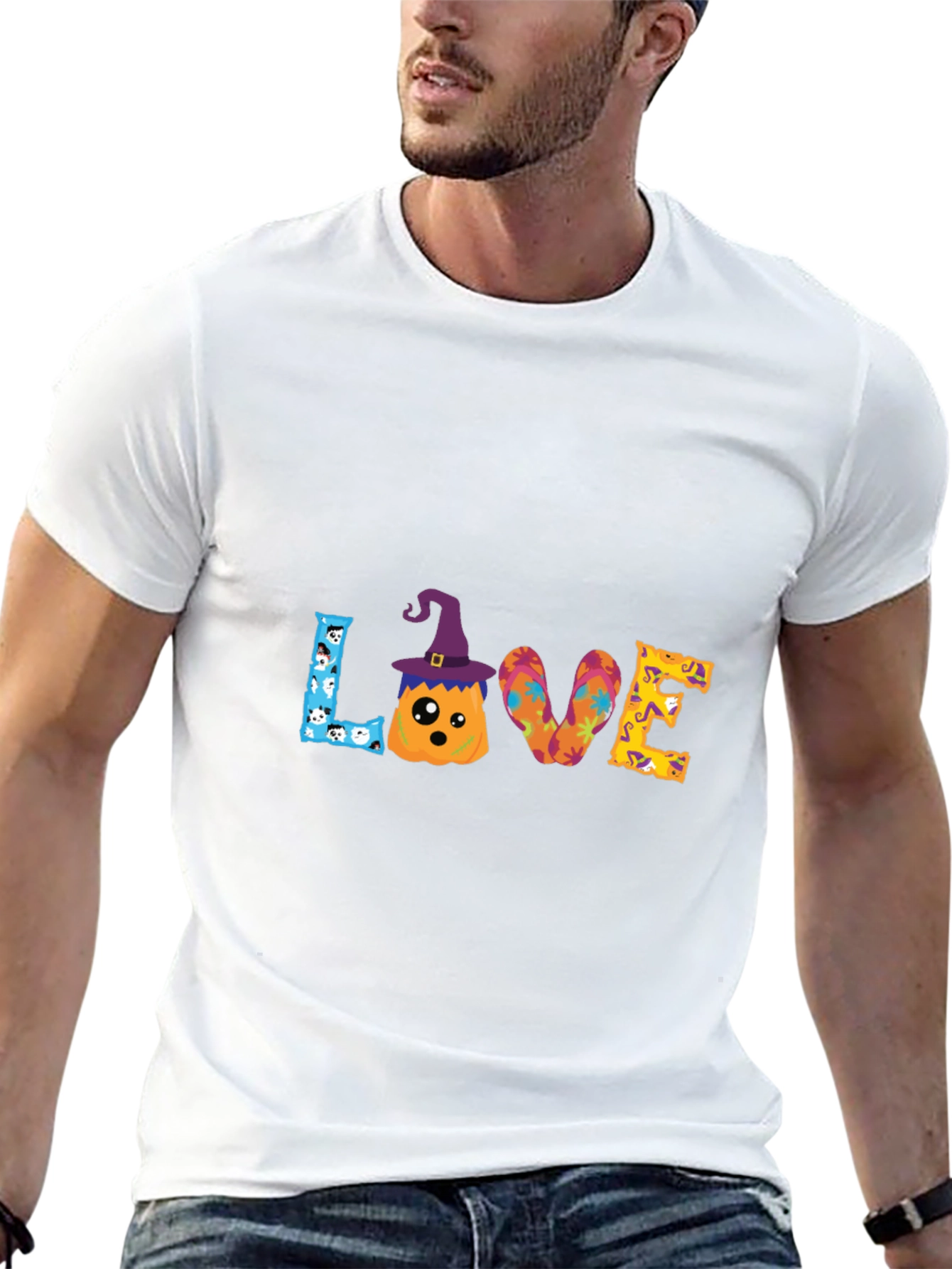 Halloween Beach Love Graphic Tee