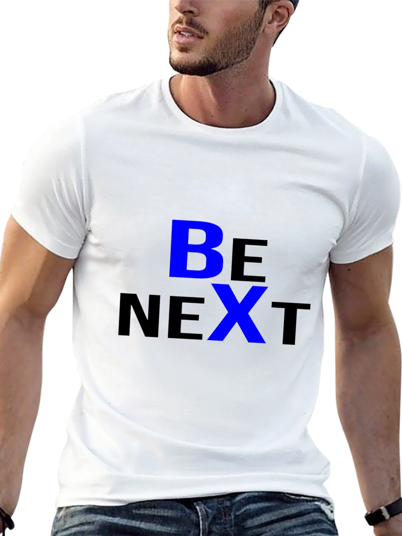 Be Next Graphic Tee - Stylish Black T-Shirt