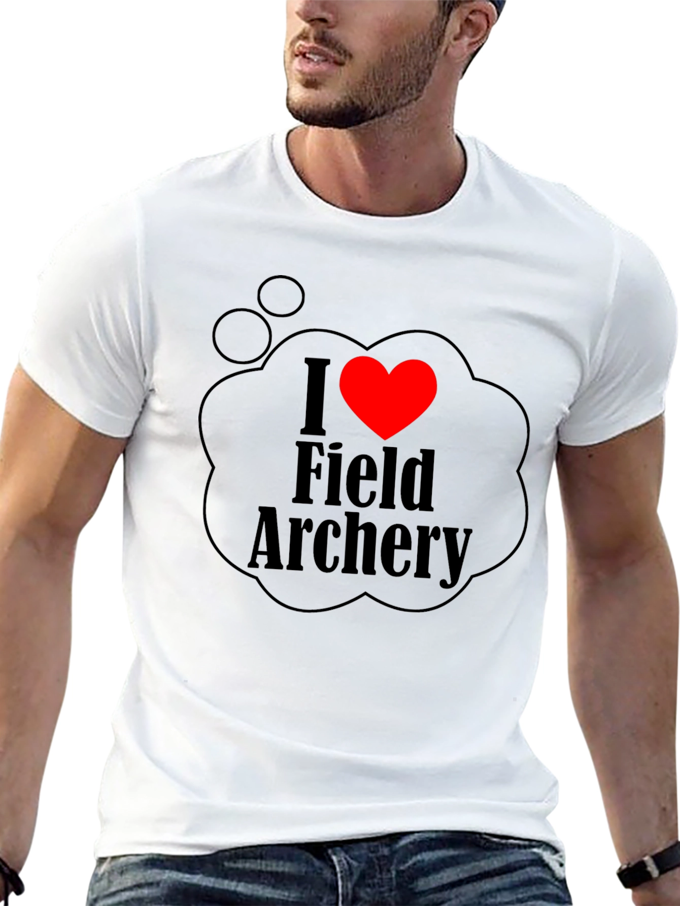 I Heart Field Archery T-Shirt - Black