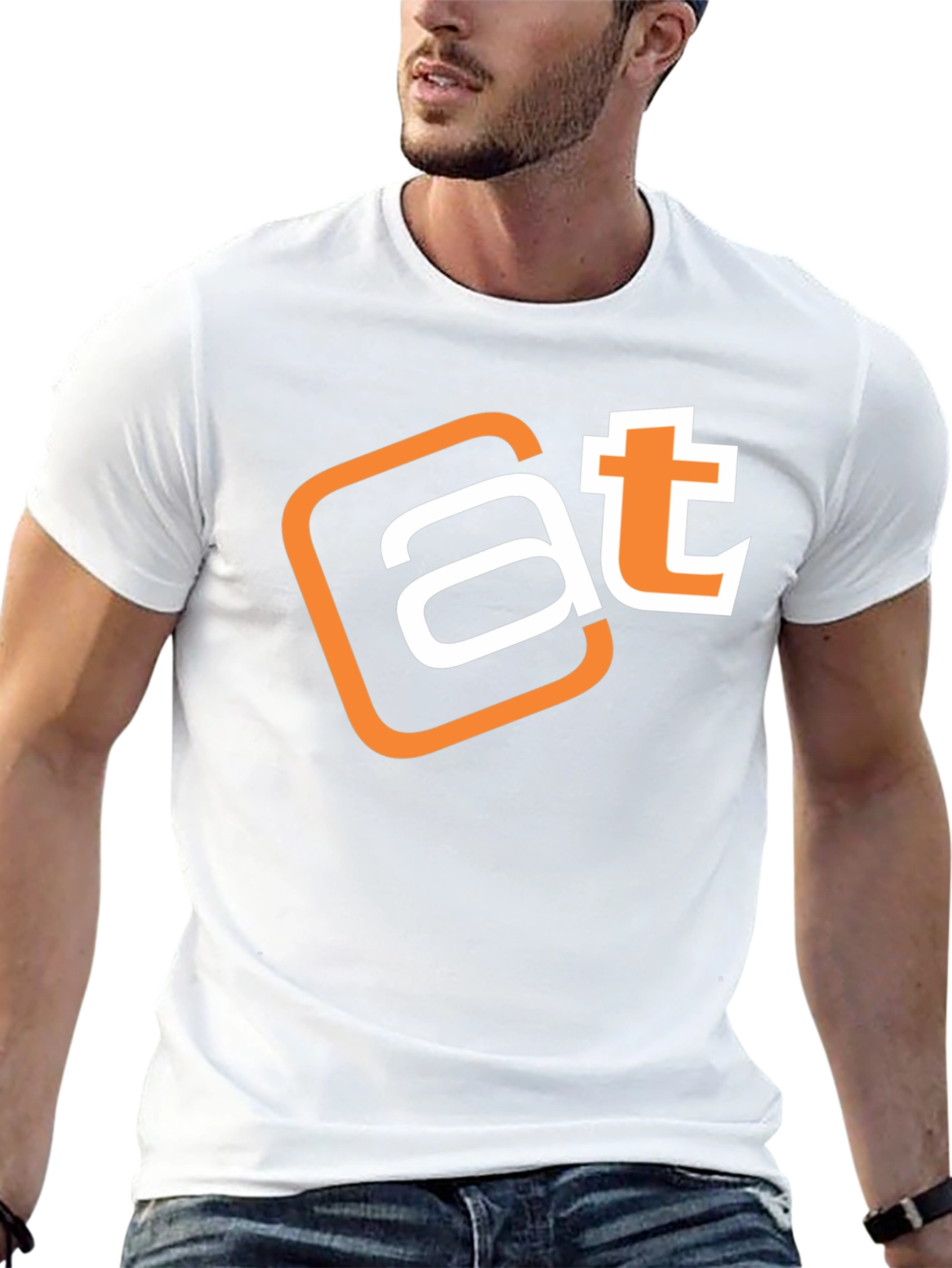 AT Logo Black T-Shirt - Modern Graphic Tee