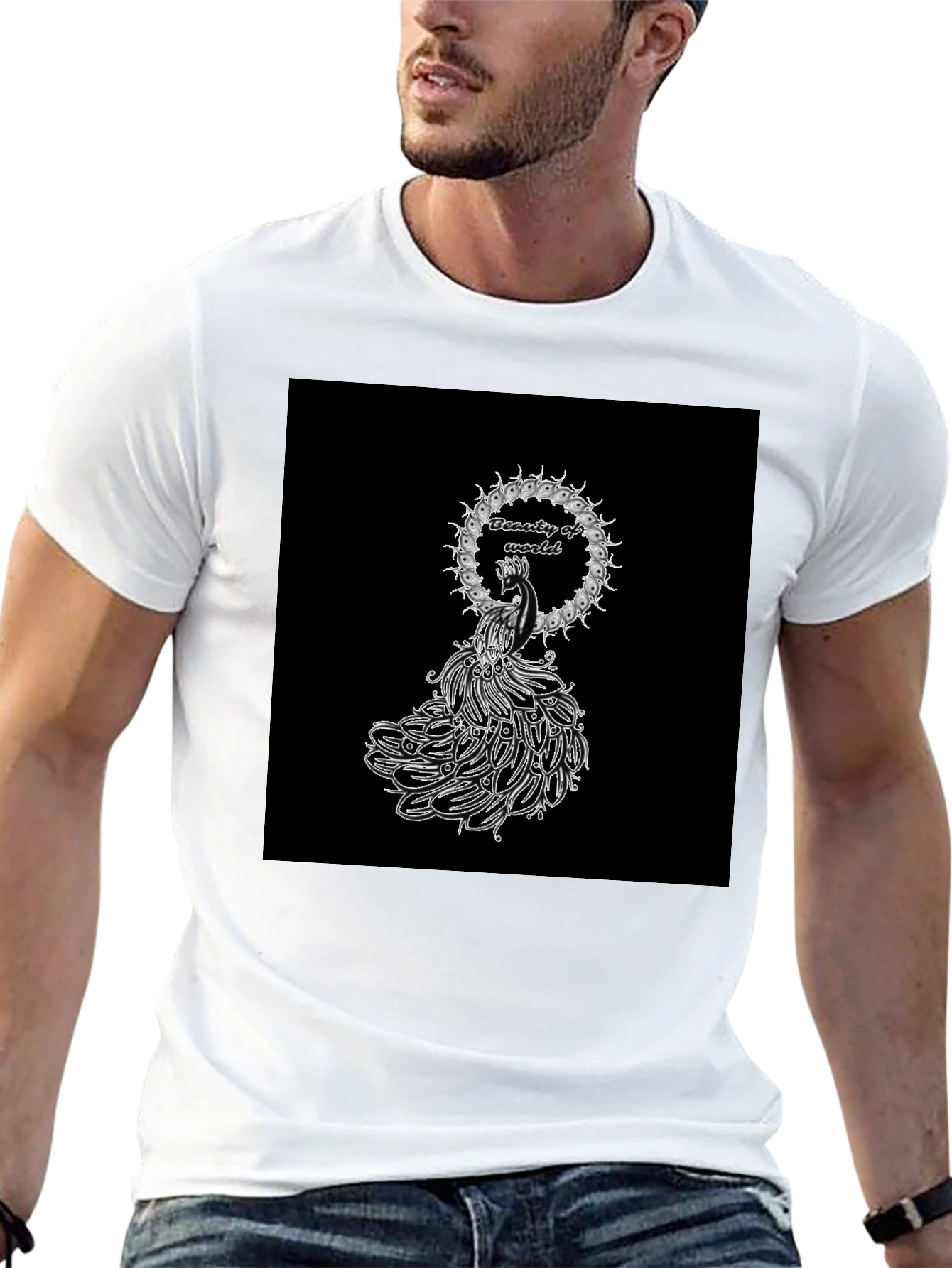 Beauty of World Black T-Shirt