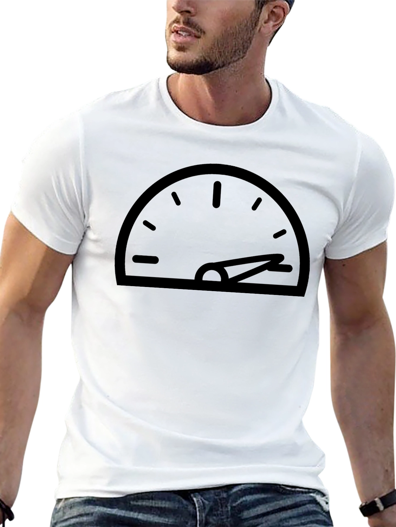 Speedometer Graphic Tee - Black