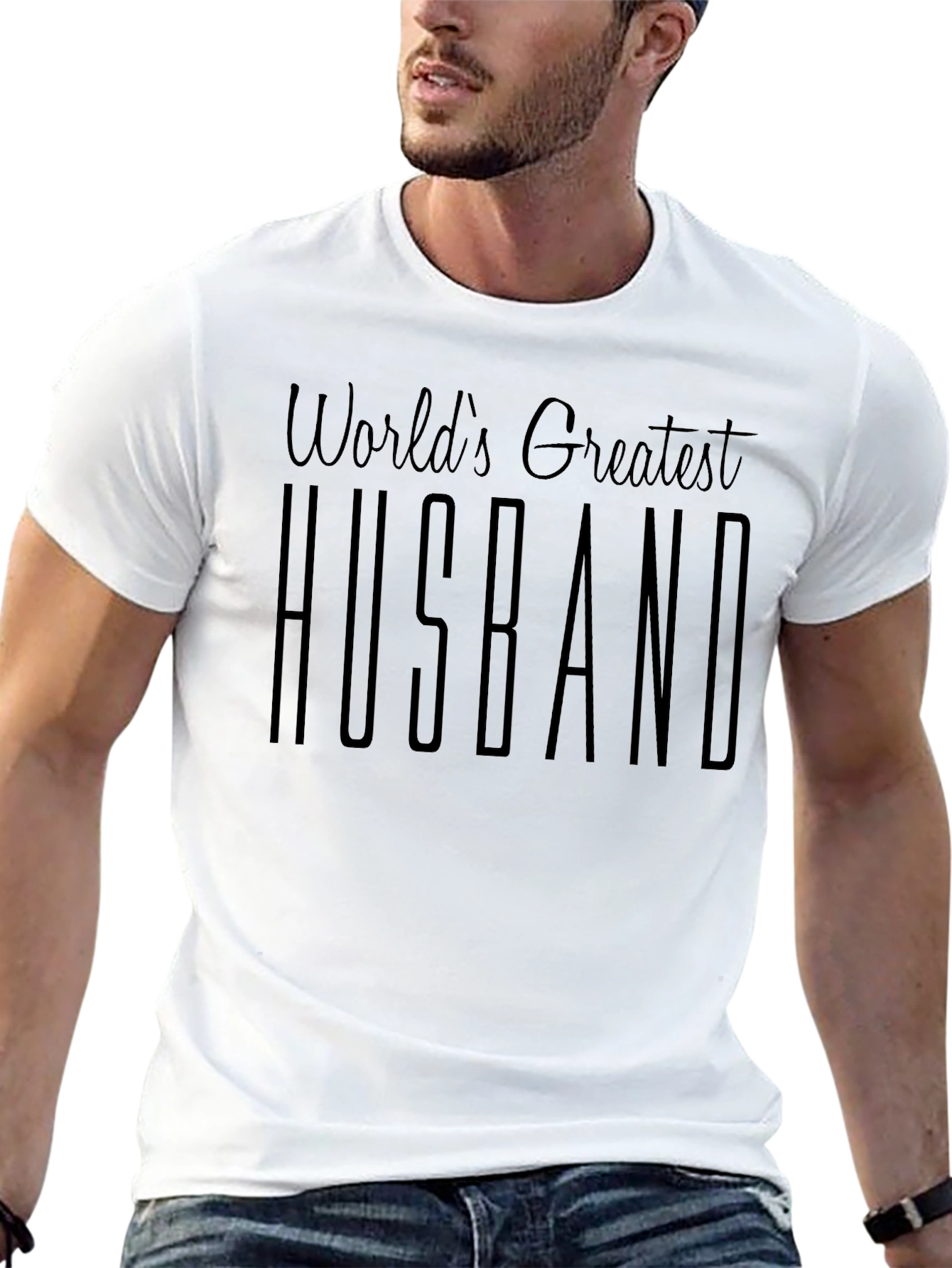 Worlds Greatest Husband Black T-Shirt