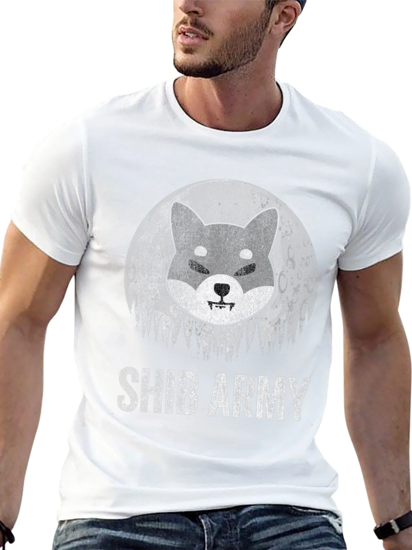 Shiba Inu Army Graphic T-Shirt