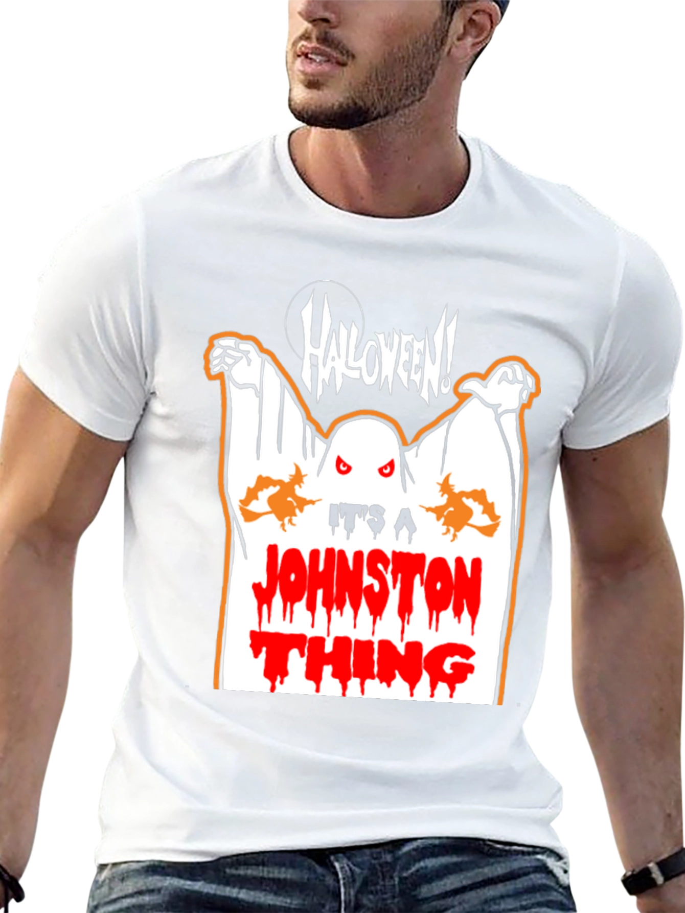 Halloween Johnston Thing Graphic T-Shirt