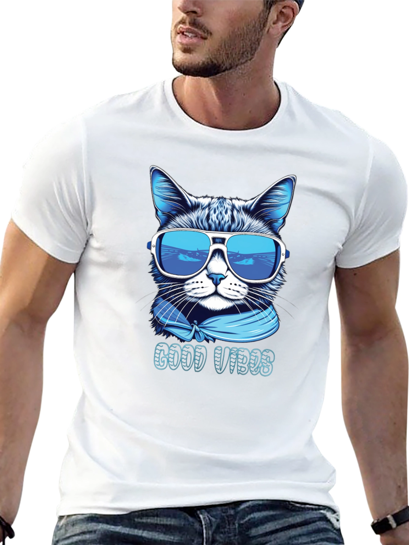 Cool Cat Good Vibes T-Shirt