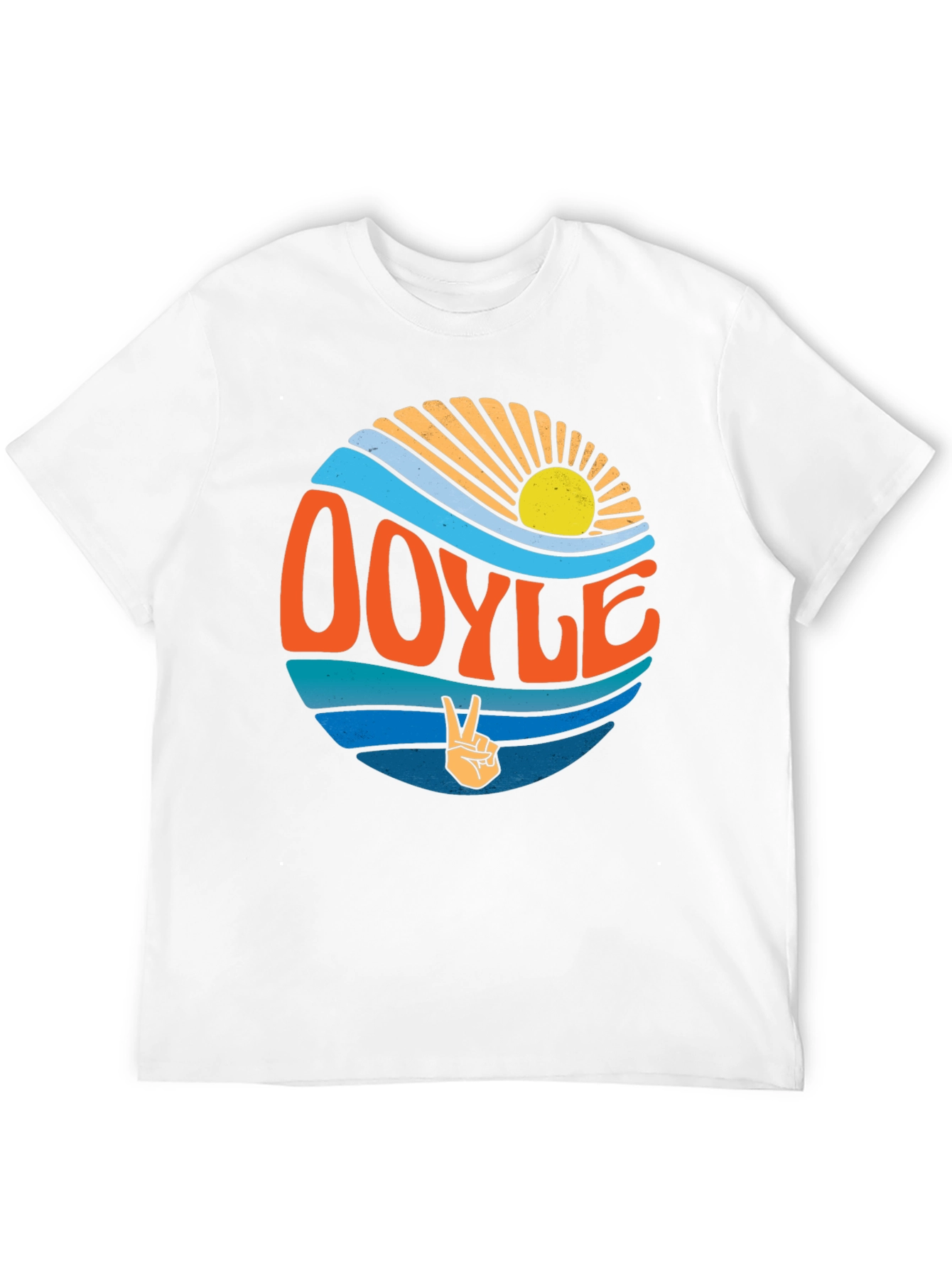Doyle Wave Peace Sign Graphic T-Shirt