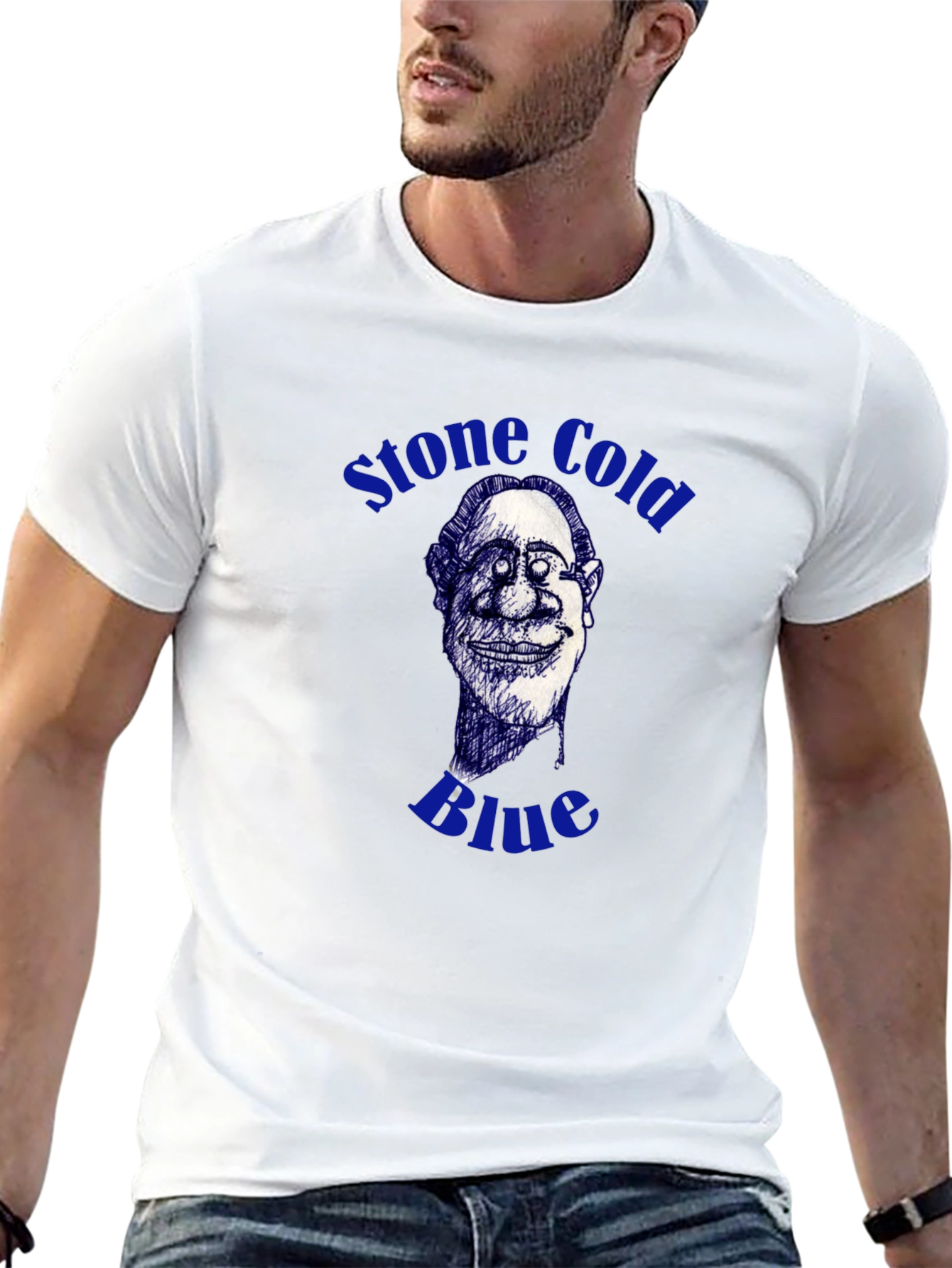 Stone Cold Blue Graphic T-Shirt