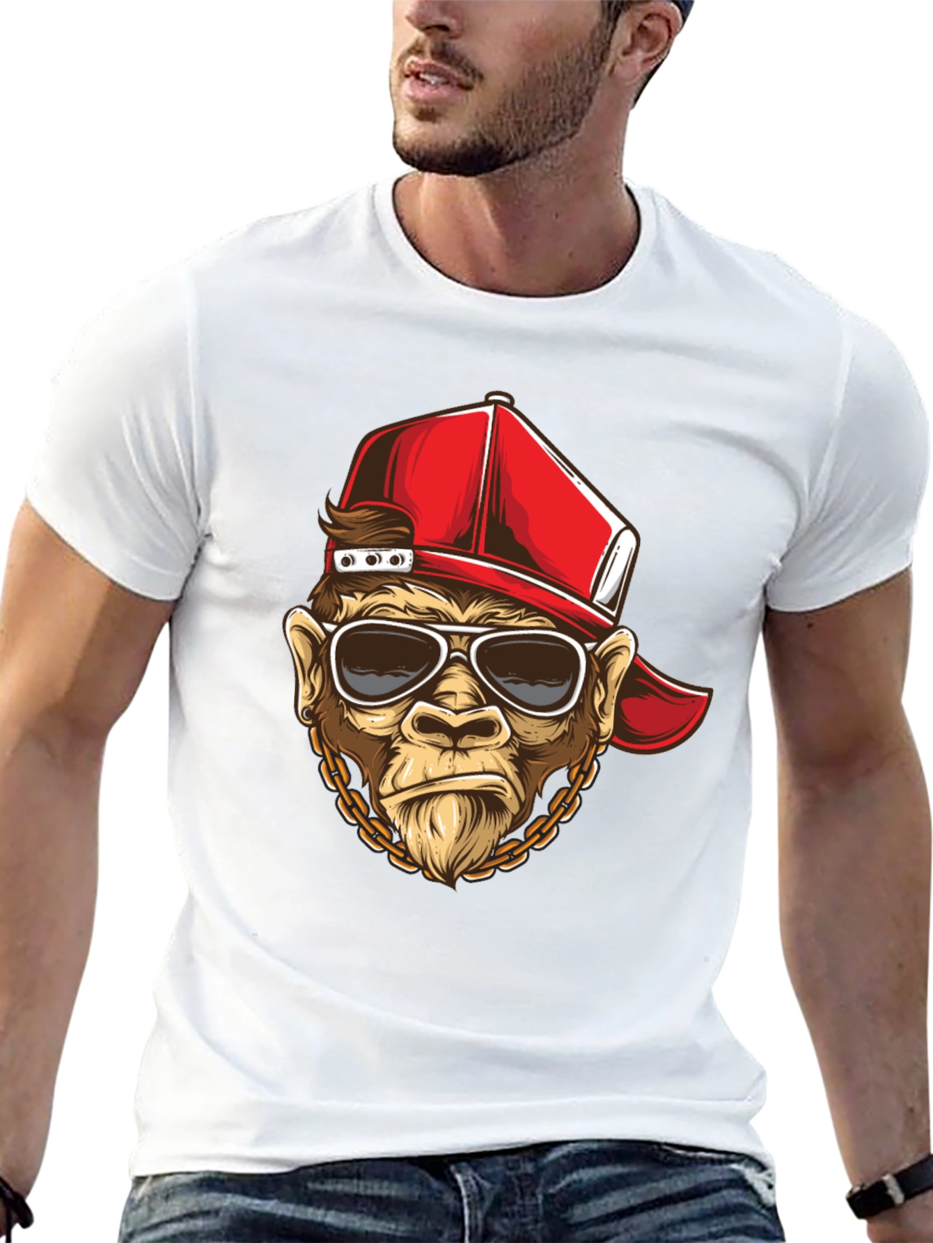 Cool Monkey Graphic T-Shirt