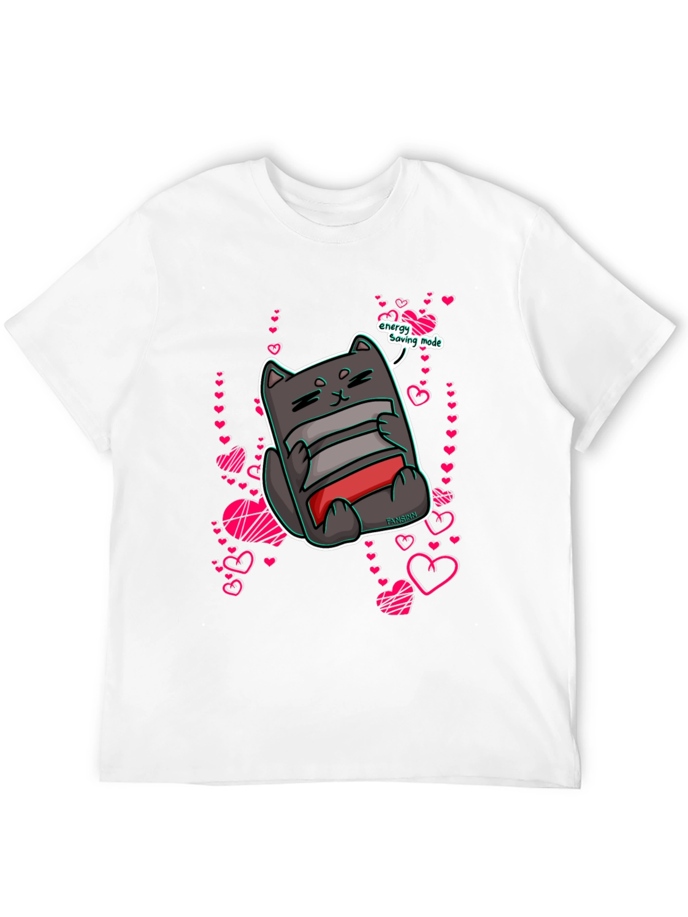 Energy Saving Mode Cat T-Shirt