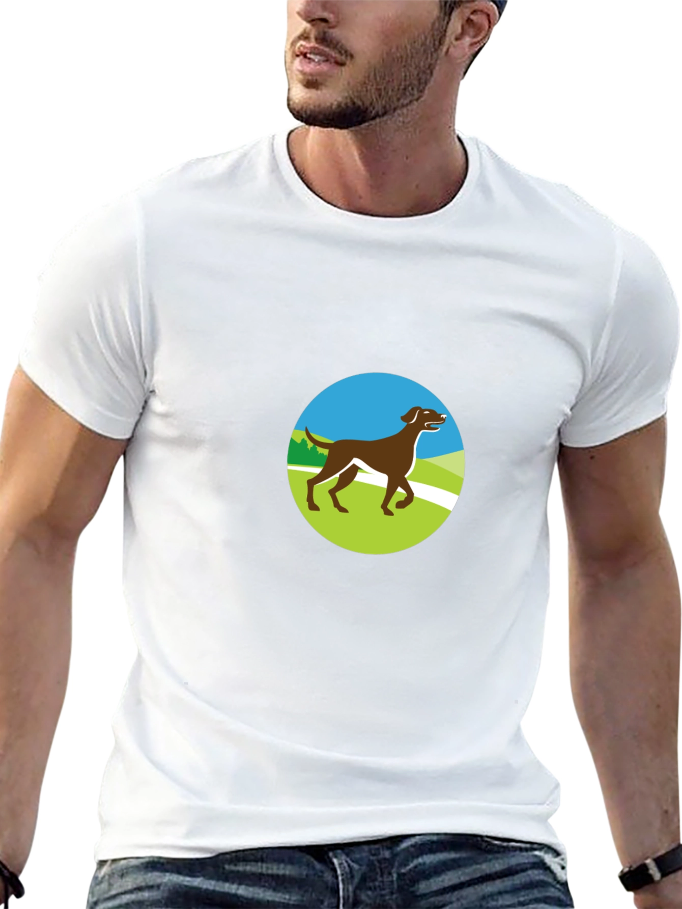 Dog Lover T-Shirt - Brown Lab Graphic Tee