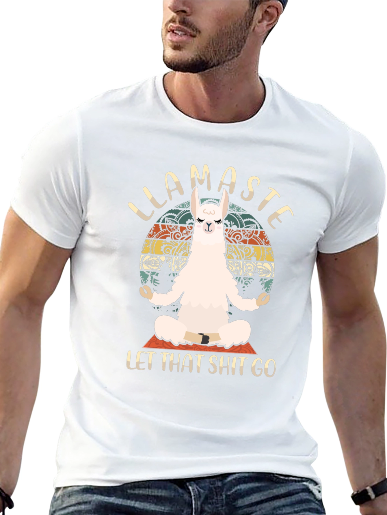 Llamaste Funny Yoga Llama T-Shirt