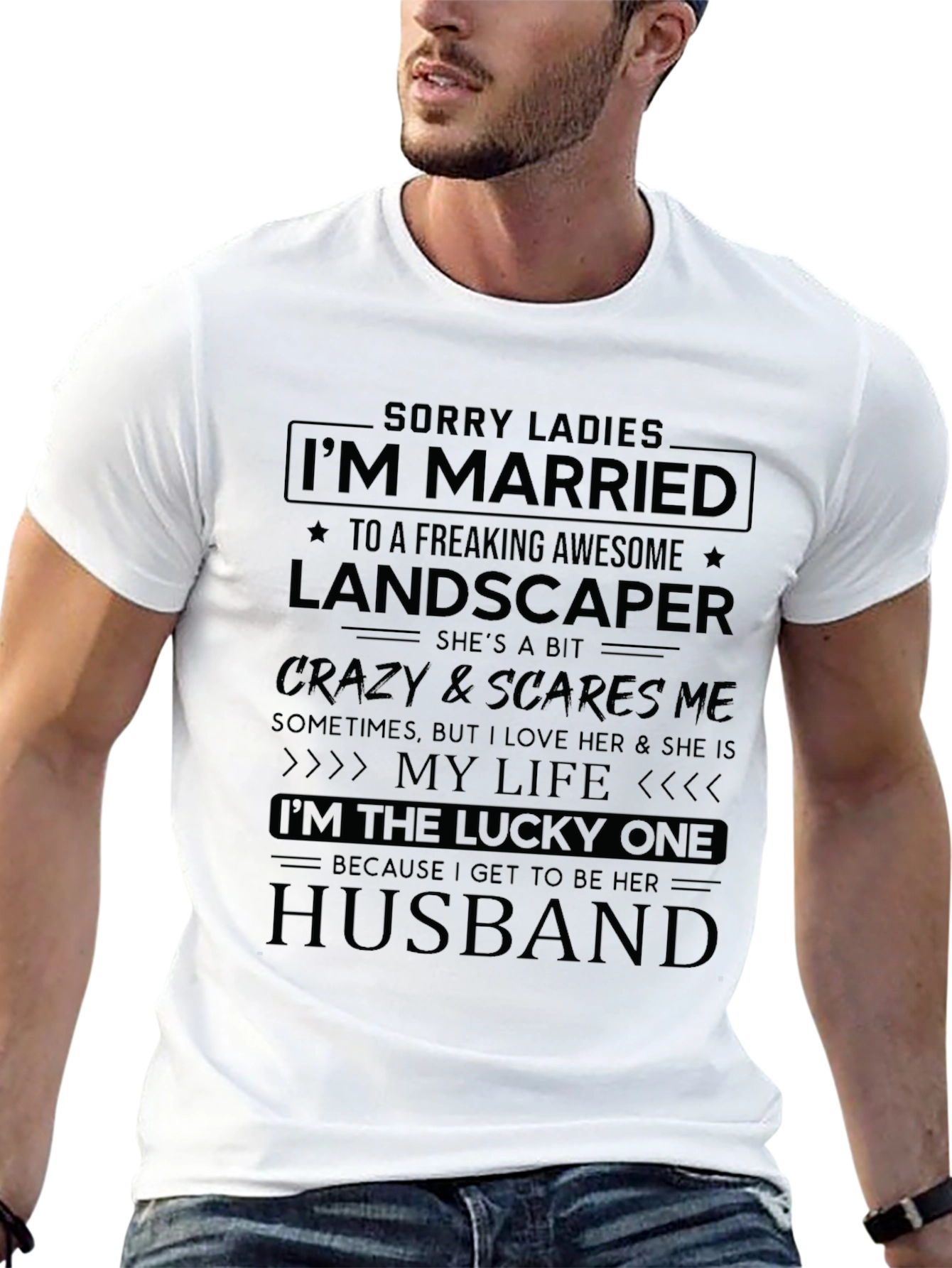 Married to a Landscaper Graphic T-Shirt