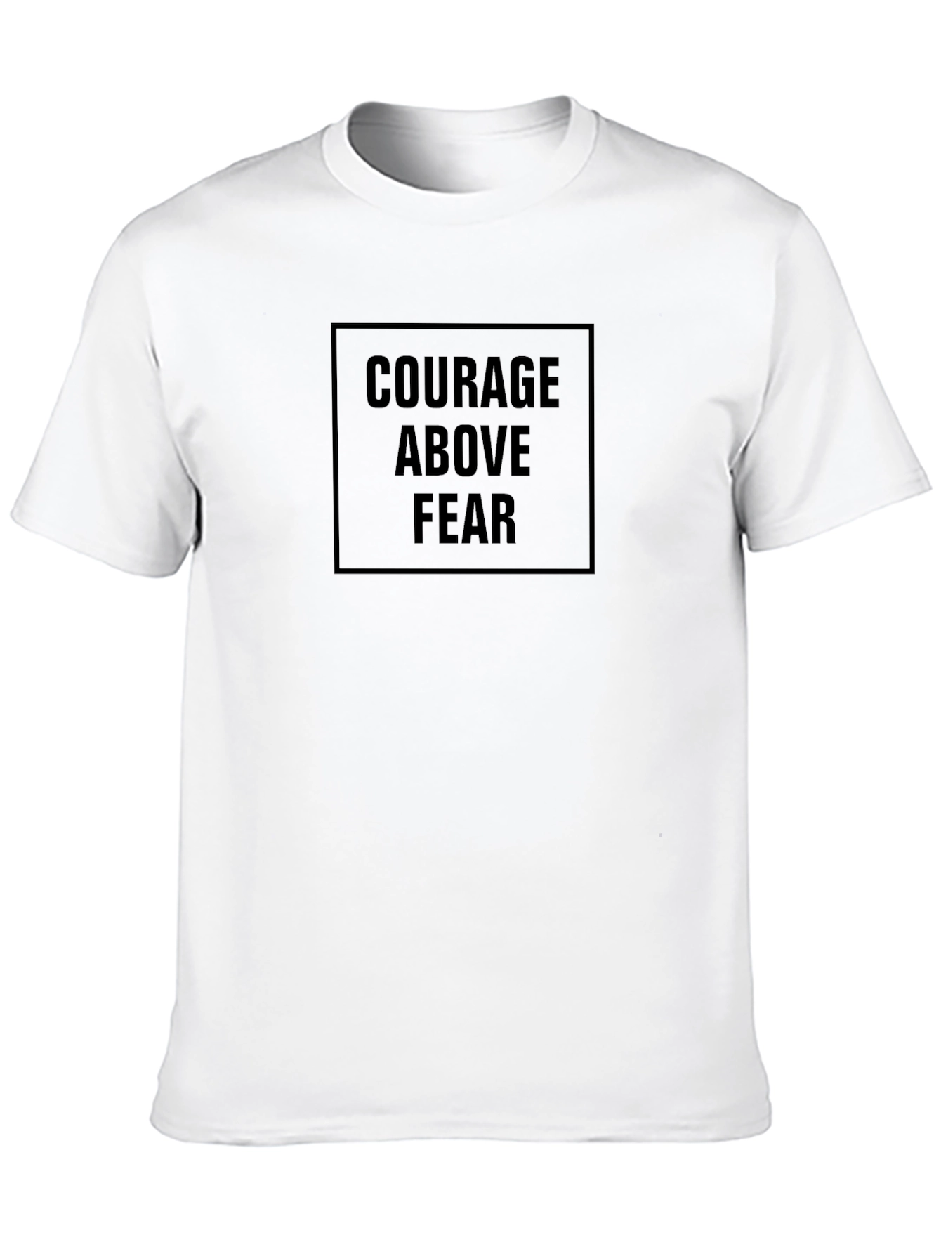 Courage Above Fear Black Graphic Tee