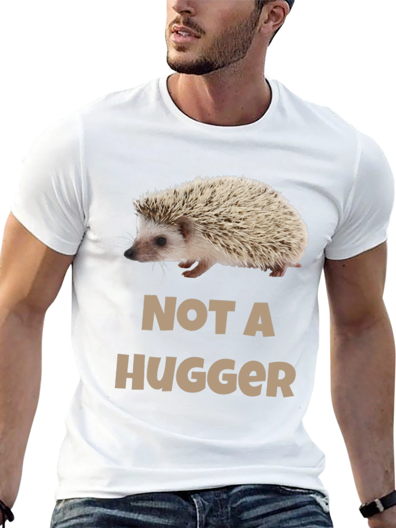 Not A Hugger Hedgehog Graphic Tee