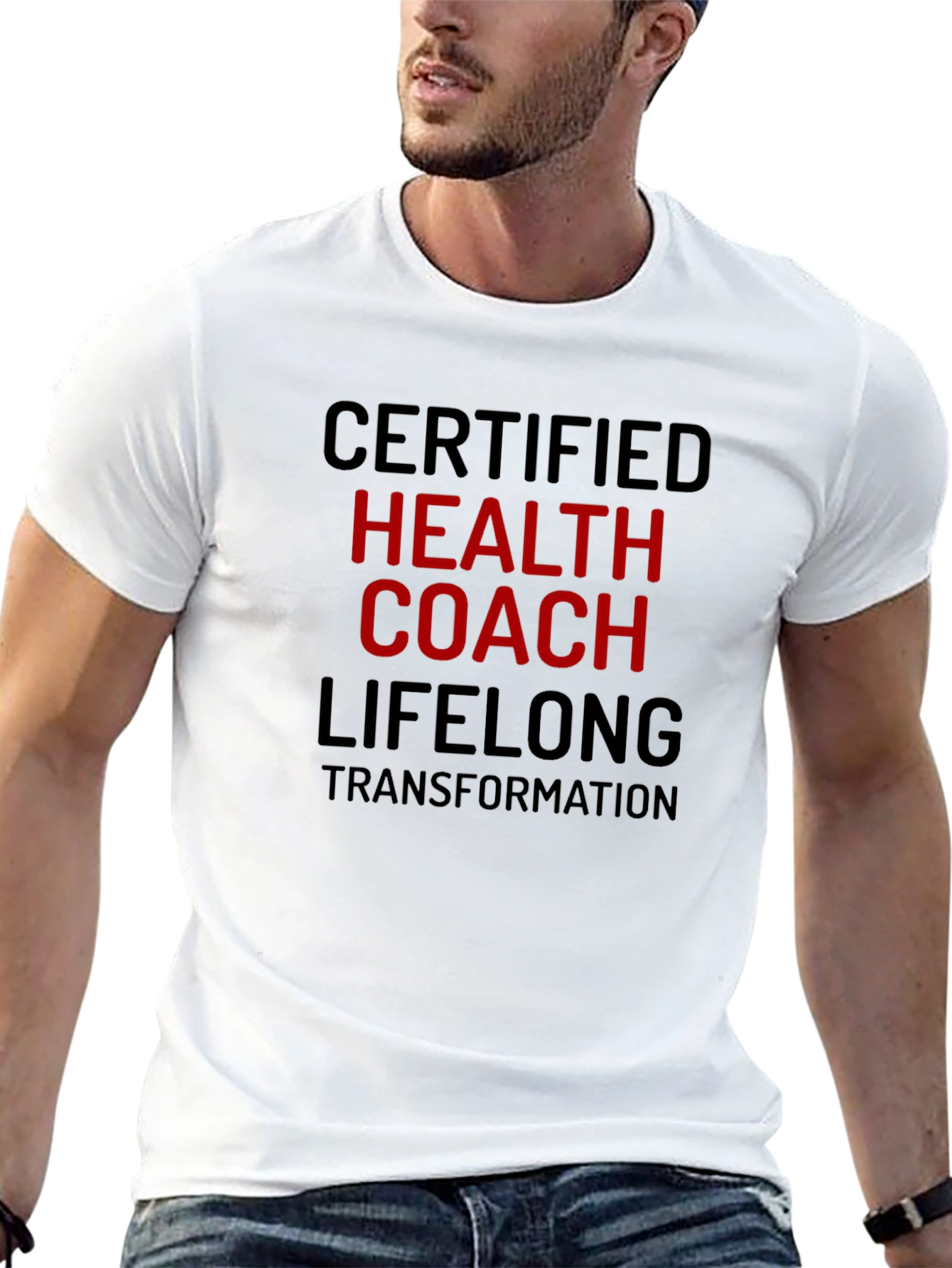 Certified Health Coach T-Shirt - Lifelong Transformation Tee